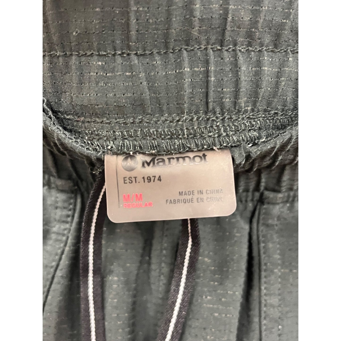 Marmot Mens Black Elastic Waist Jogger Pants M #8907