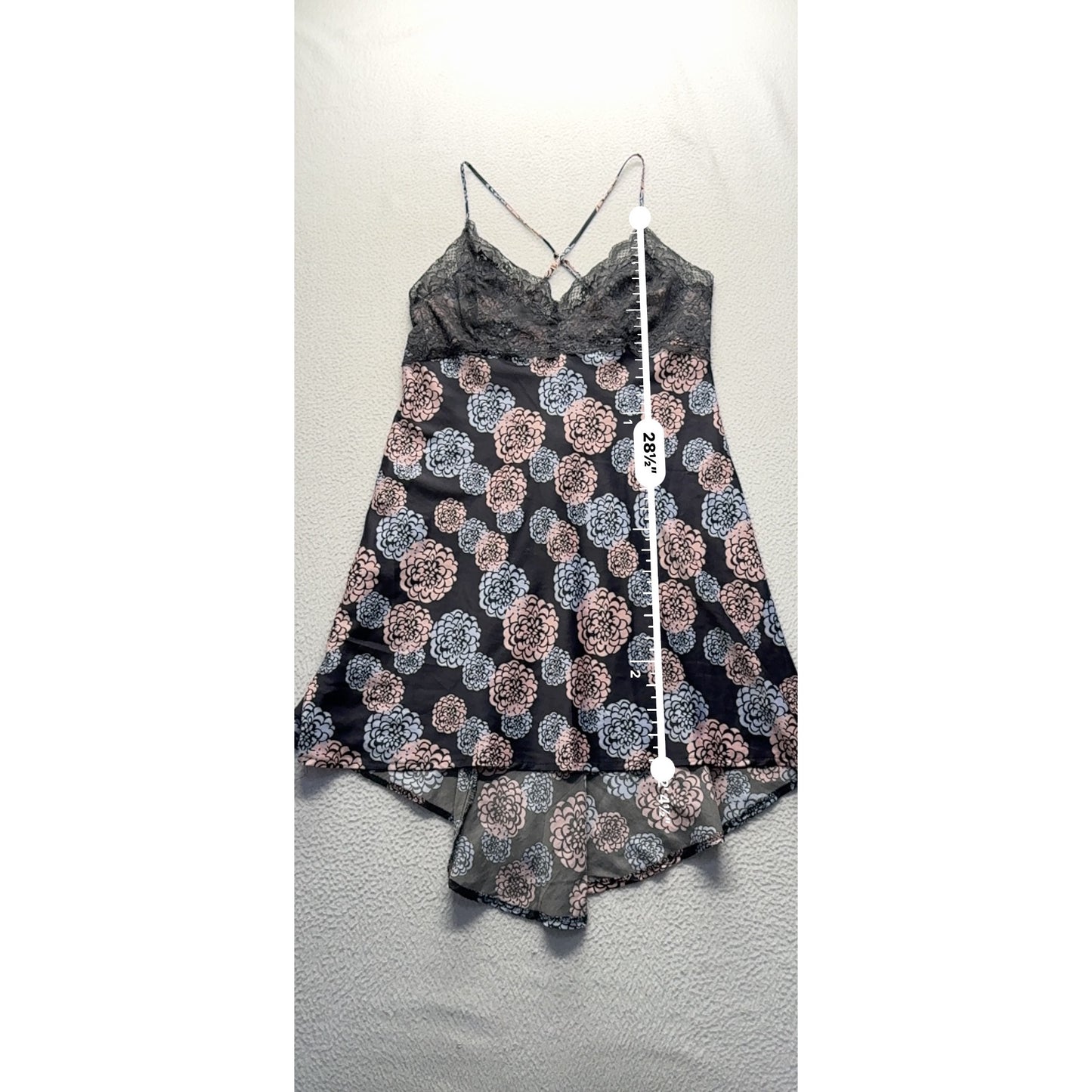 Sleep by Max Womens Floral Lace Trim Nightdress Size 10 #9030