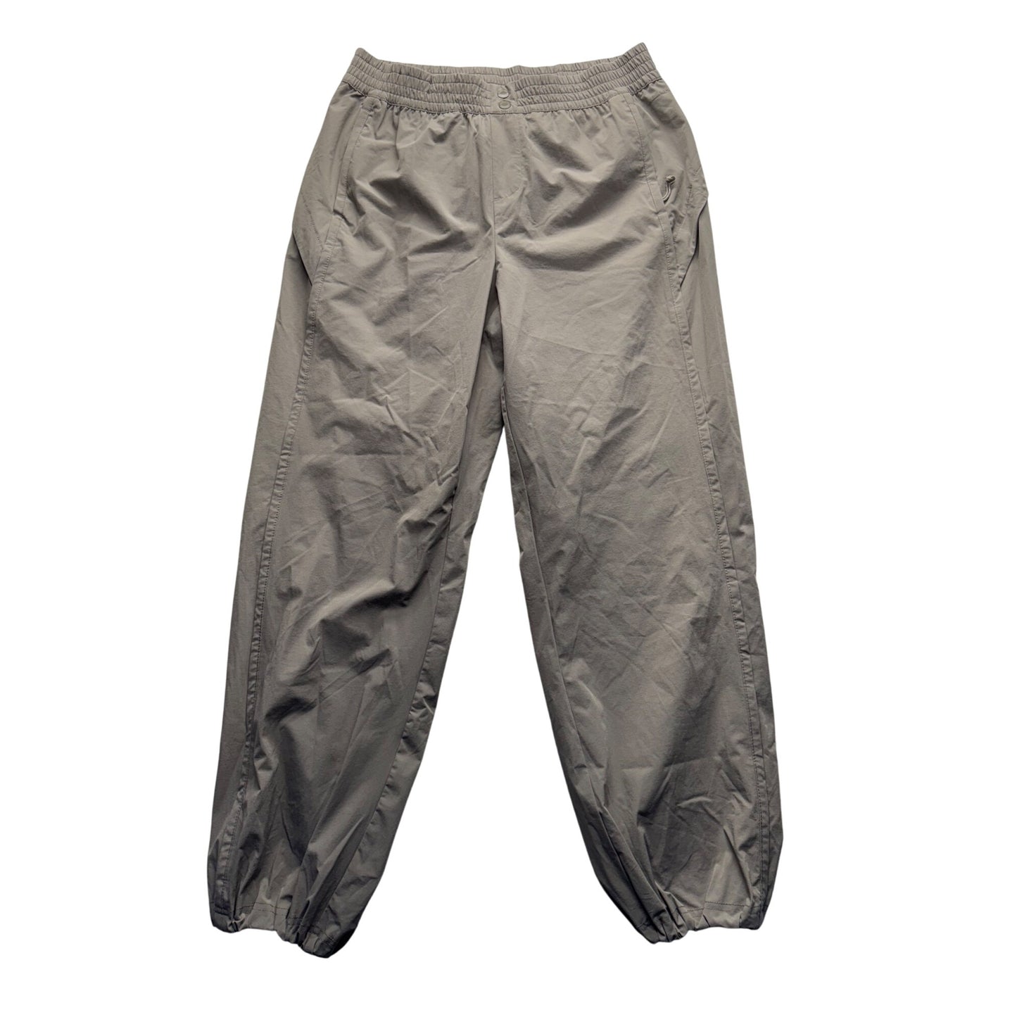 Avalanche Gray Nylon/Spandex Lightweight Elastic Waist Hiking Pants M 284B