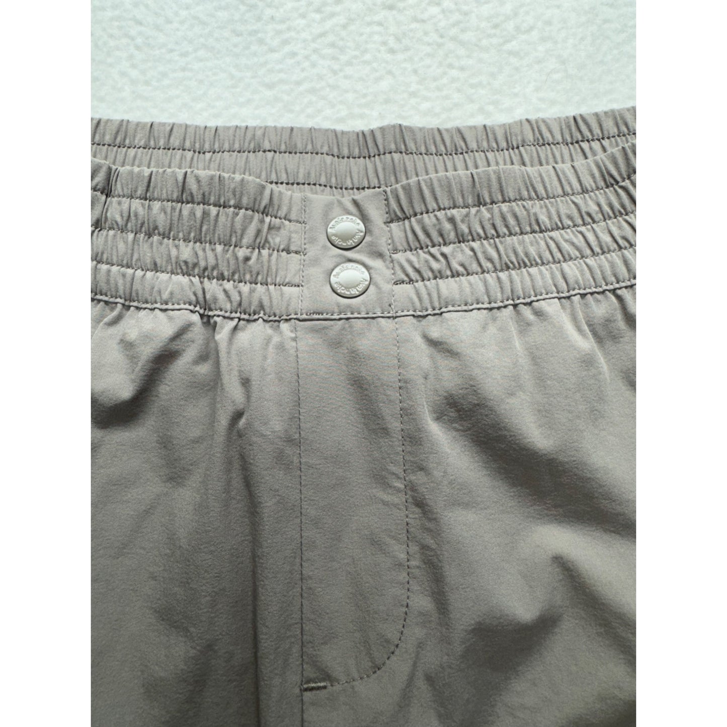 Avalanche Gray Nylon/Spandex Lightweight Elastic Waist Hiking Pants M 284B
