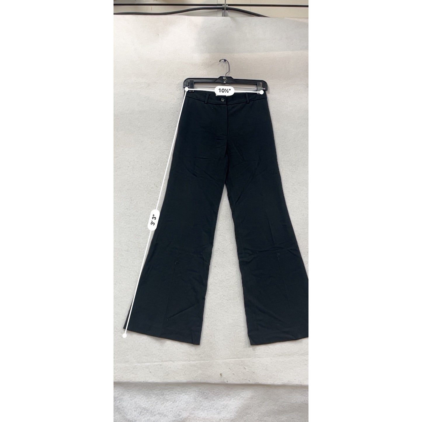 Gentry Portofino Womens Black Wide-Leg Dress Pants Size 0-2 #128C