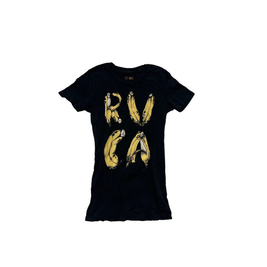 RVCA Womens XS Black T-Shirt #8262