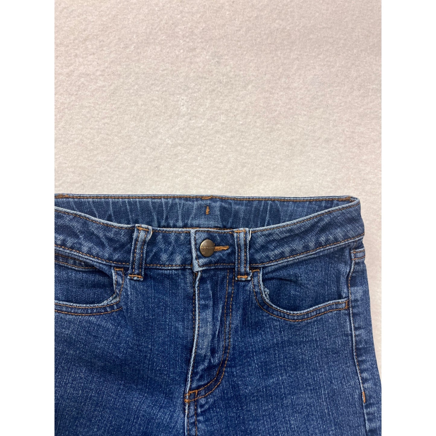 Carhartt Blue Denim Jeans Size 7 Straight Leg #8682