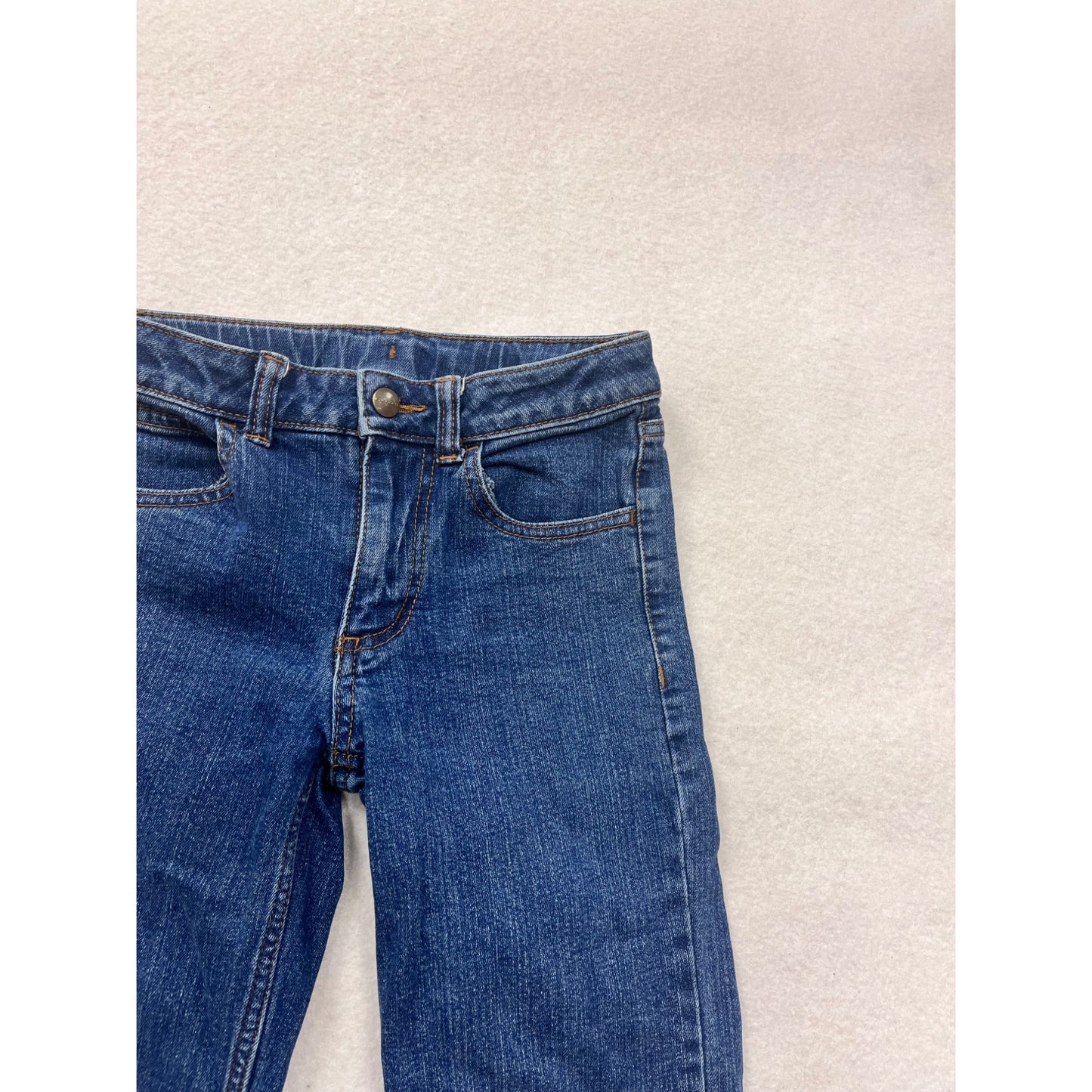 Carhartt Blue Denim Jeans Size 7 Straight Leg #8682