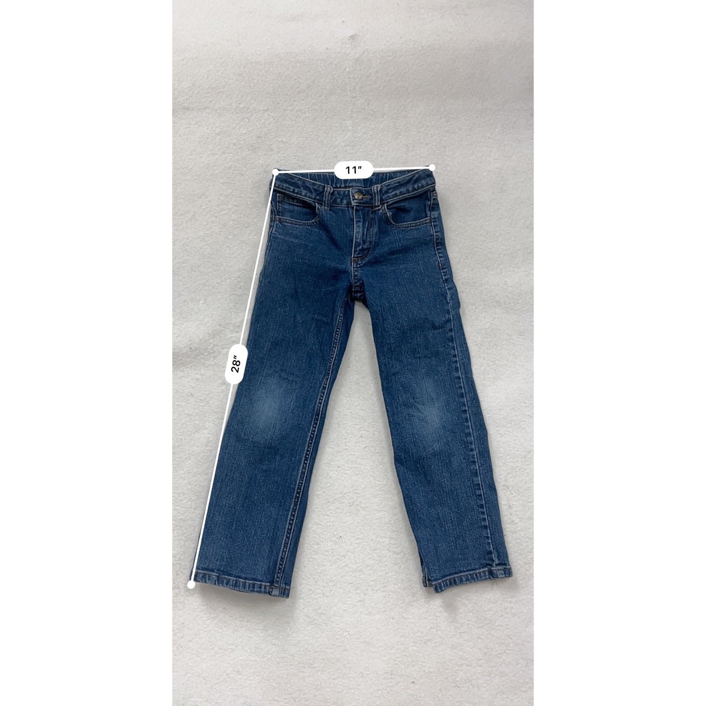 Carhartt Blue Denim Jeans Size 7 Straight Leg #8682