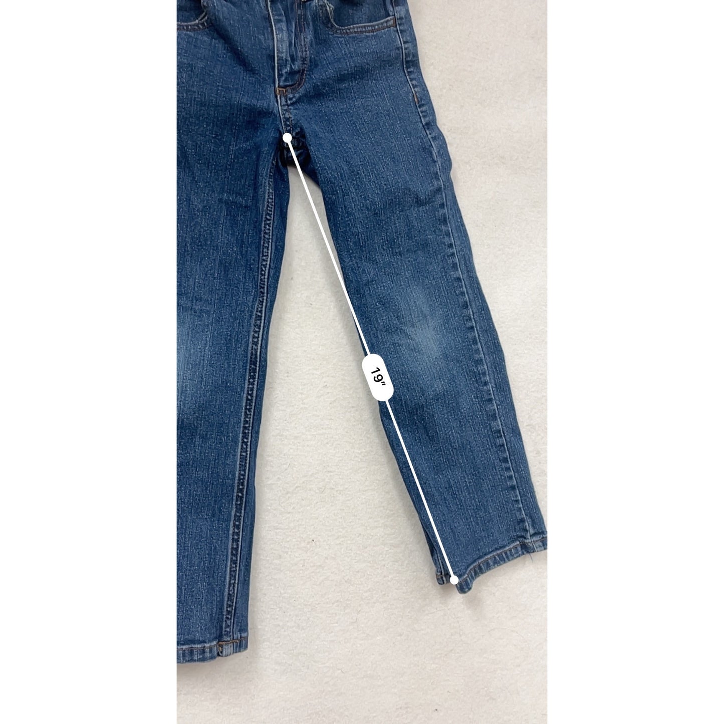 Carhartt Blue Denim Jeans Size 7 Straight Leg #8682