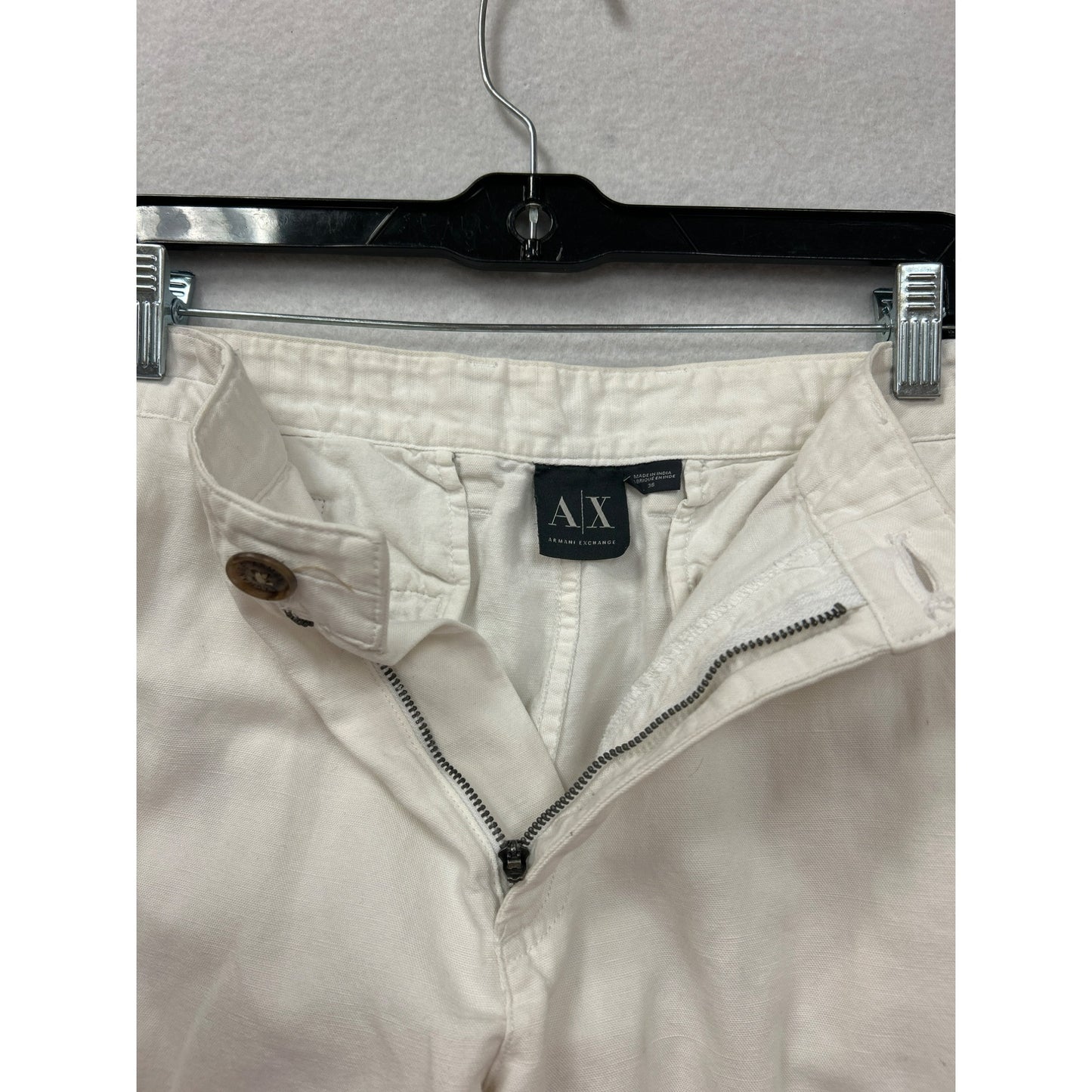 Armani Exchange Mens White Chino Pants #6114