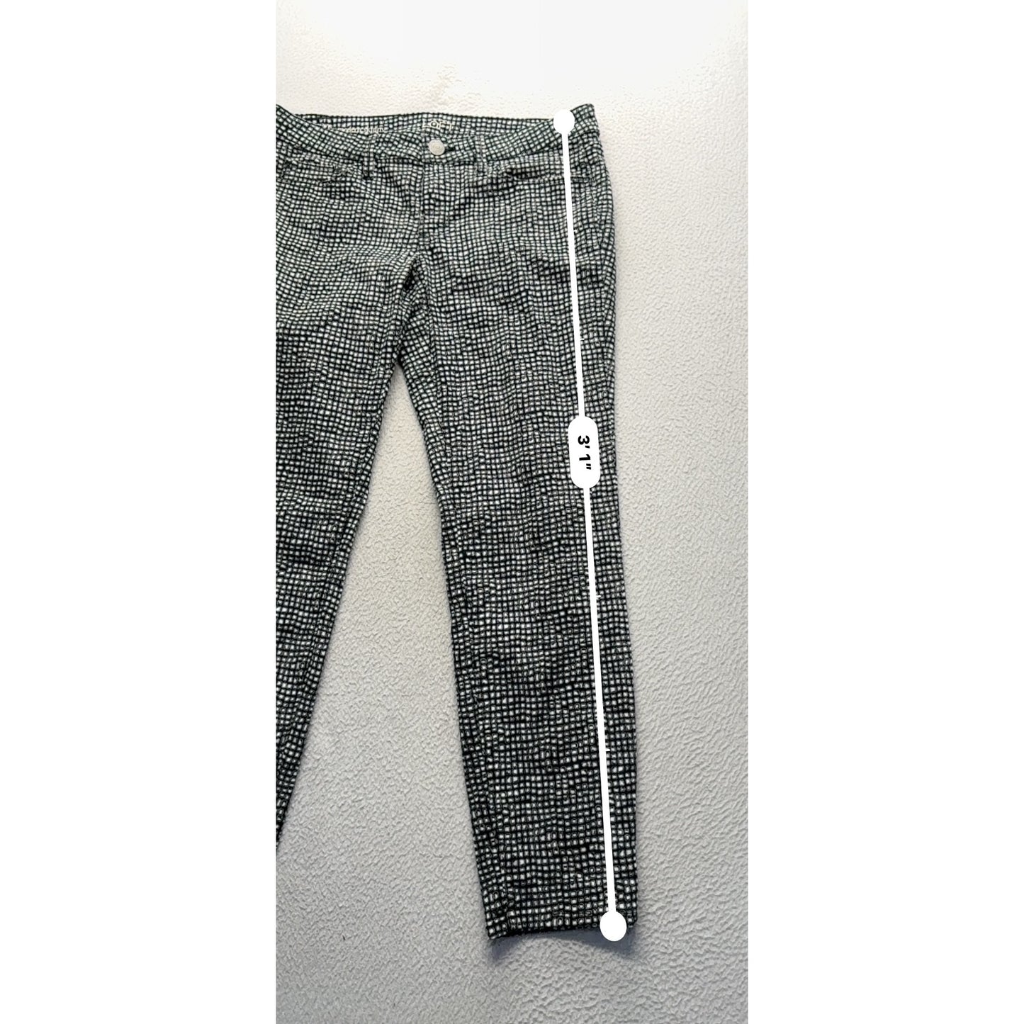 Ann Taylor Loft Modern Skinny Pants Size 28/6 Black & White 453B