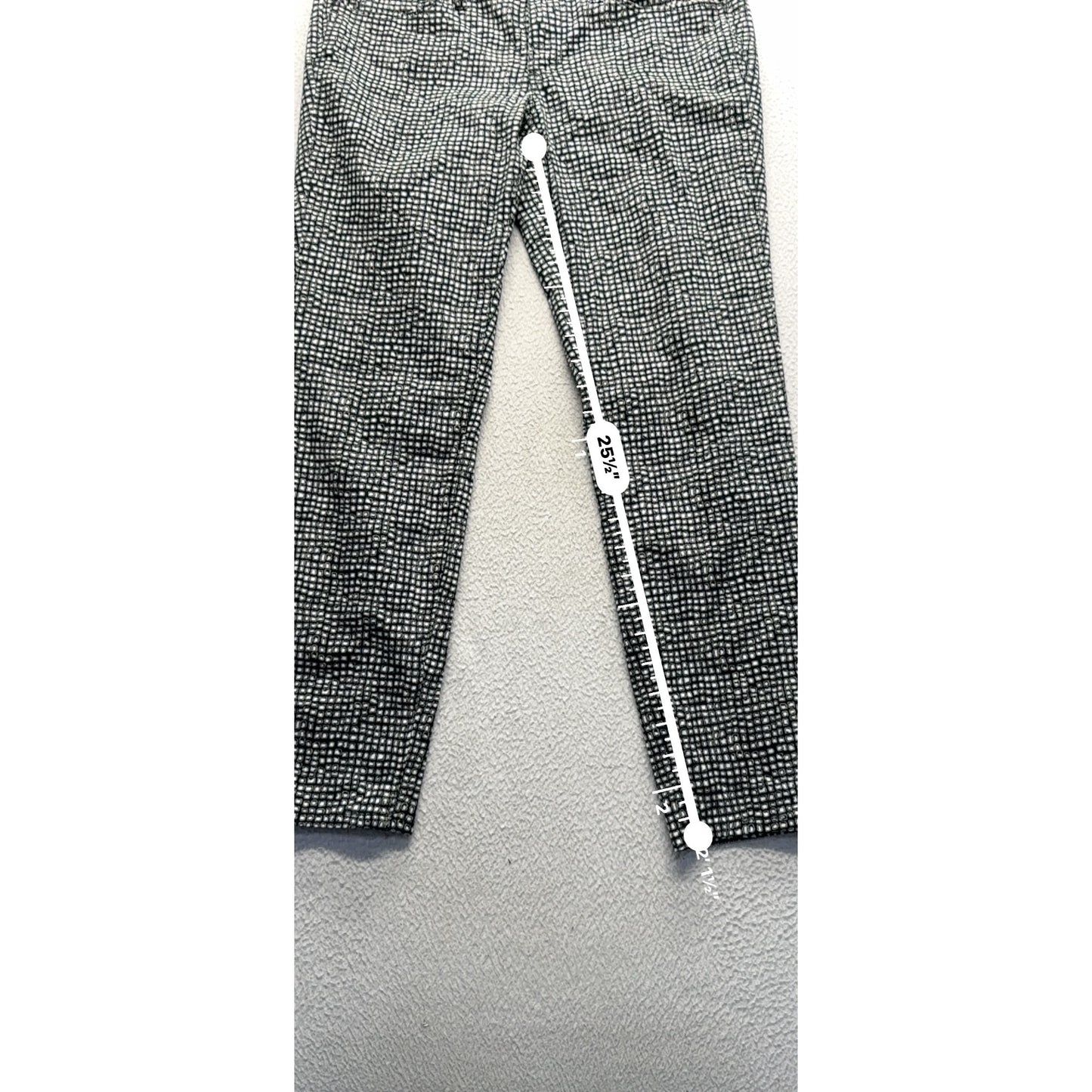 Ann Taylor Loft Modern Skinny Pants Size 28/6 Black & White 453B