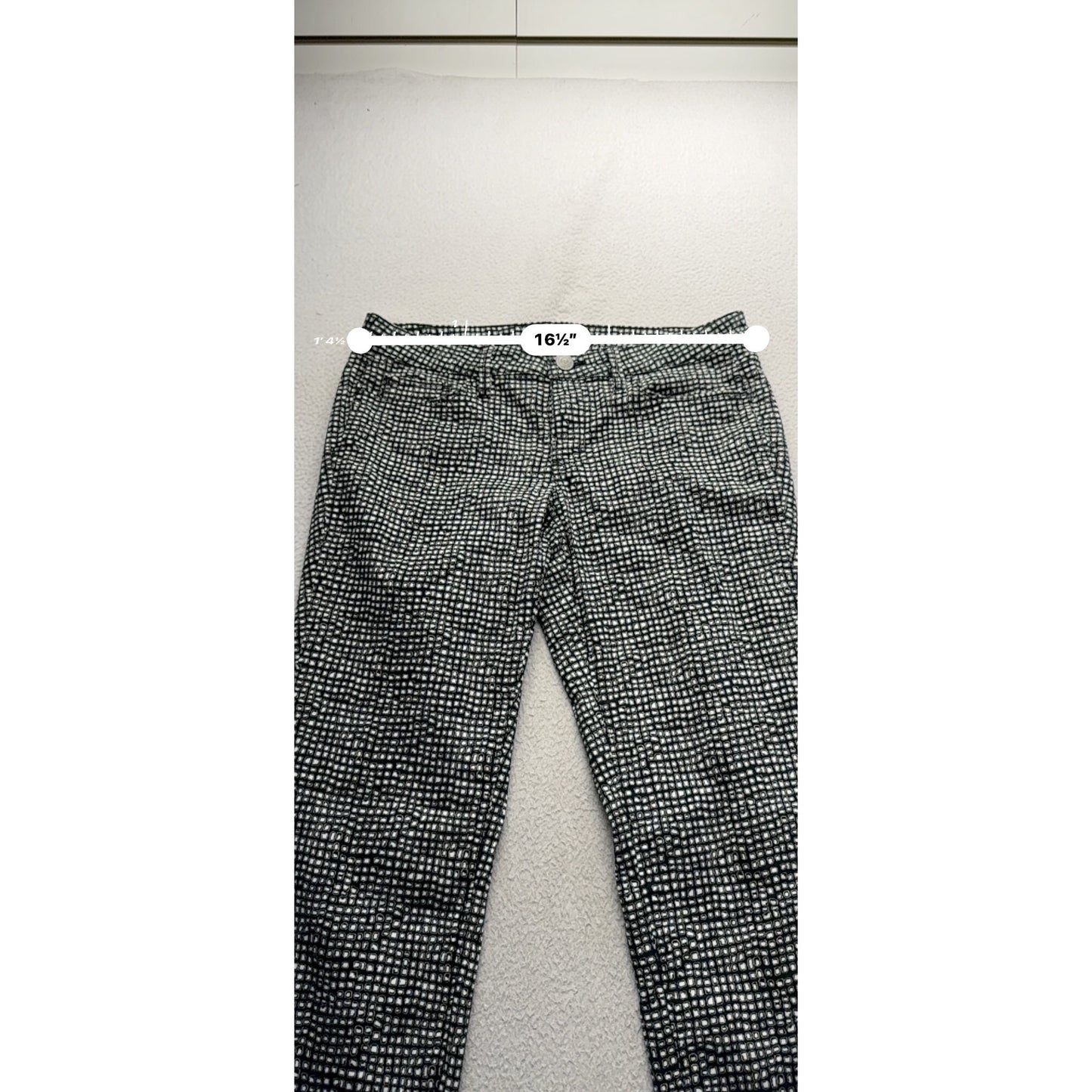 Ann Taylor Loft Modern Skinny Pants Size 28/6 Black & White 453B