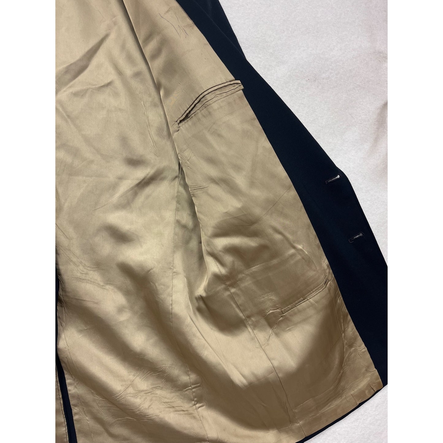 Arnold Palmer Navy Blue Blazer 44L Tailored In U.S.A. #8431