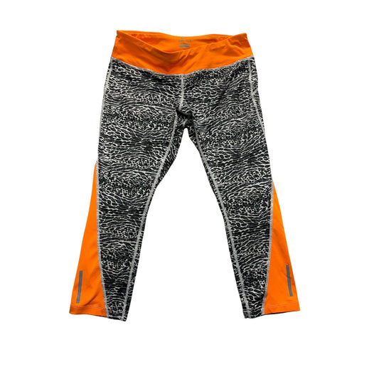 Nike Dri-Fit Womens Zebra Print & Orange Active Leggings #7501