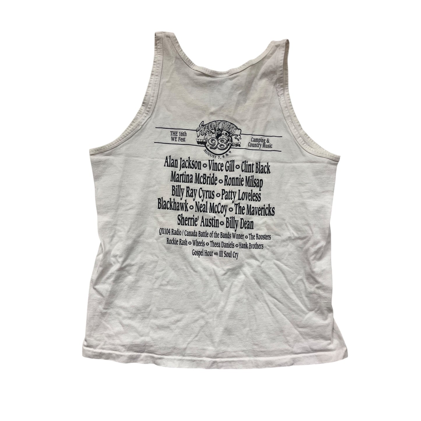 Vintage 1998 WF Fest Tank Top Feelin Great Anvil Men’s Large #8876