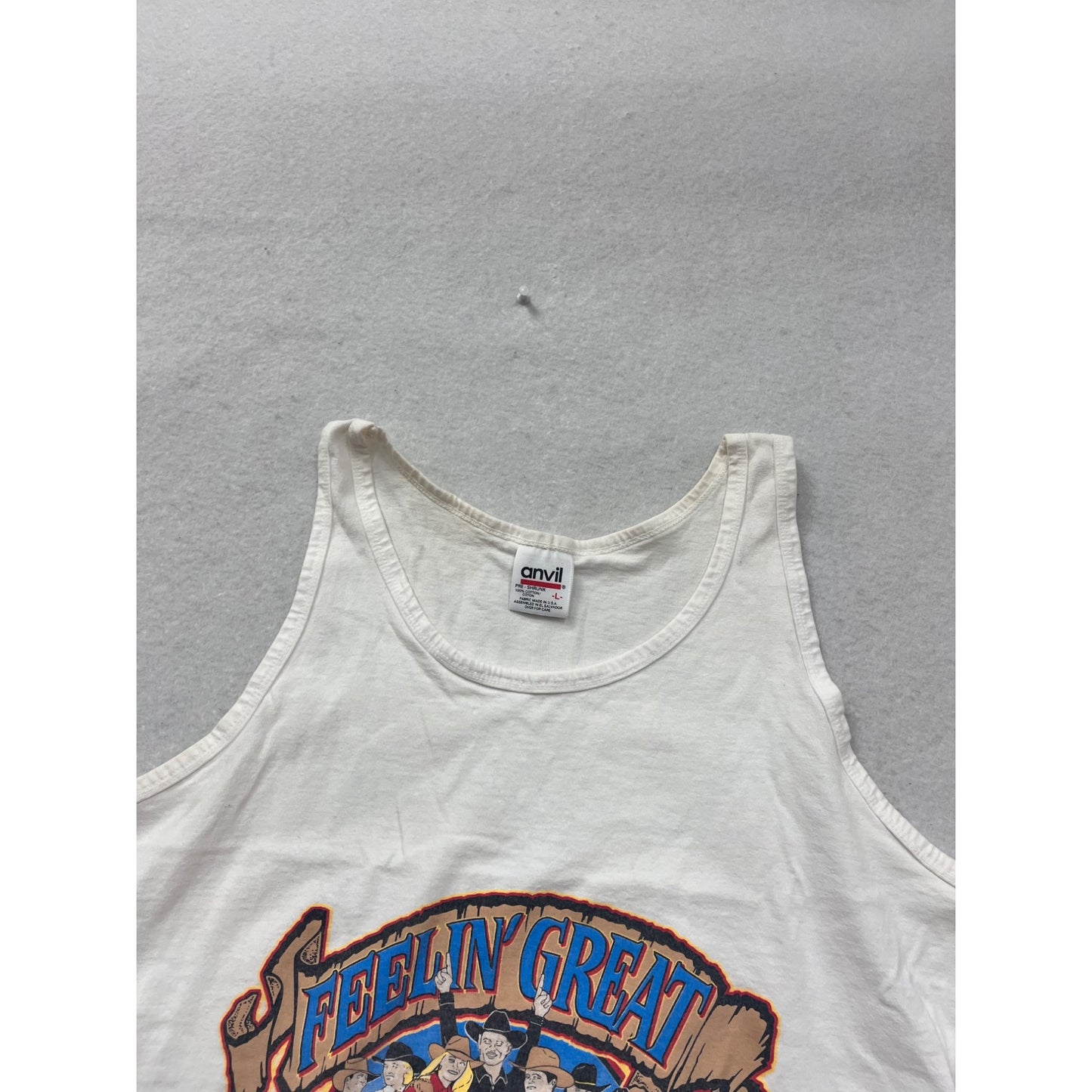 Vintage 1998 WF Fest Tank Top Feelin Great Anvil Men’s Large #8876