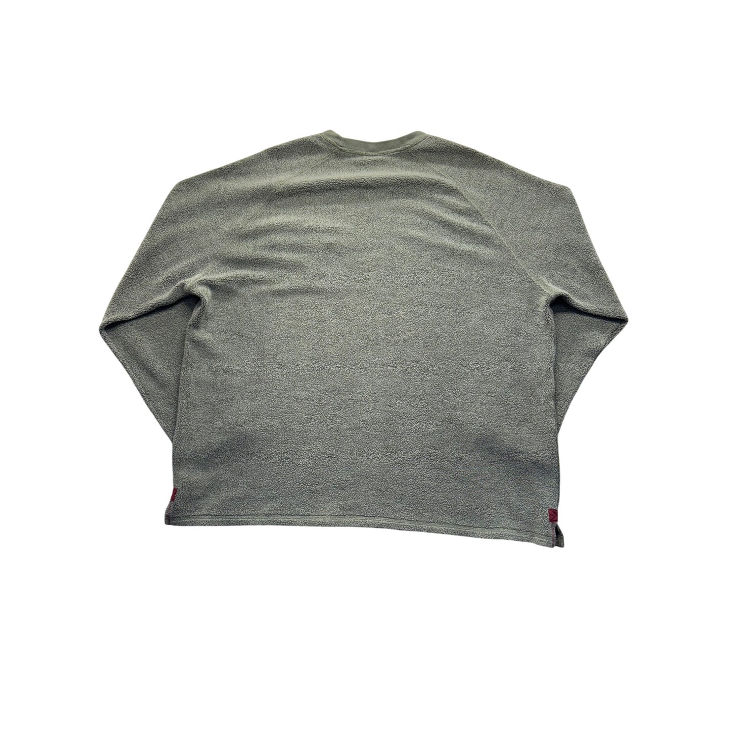 L.L.Bean XXXL Tall Gray Pullover Sweatshirt With Burgundy Accents #127B