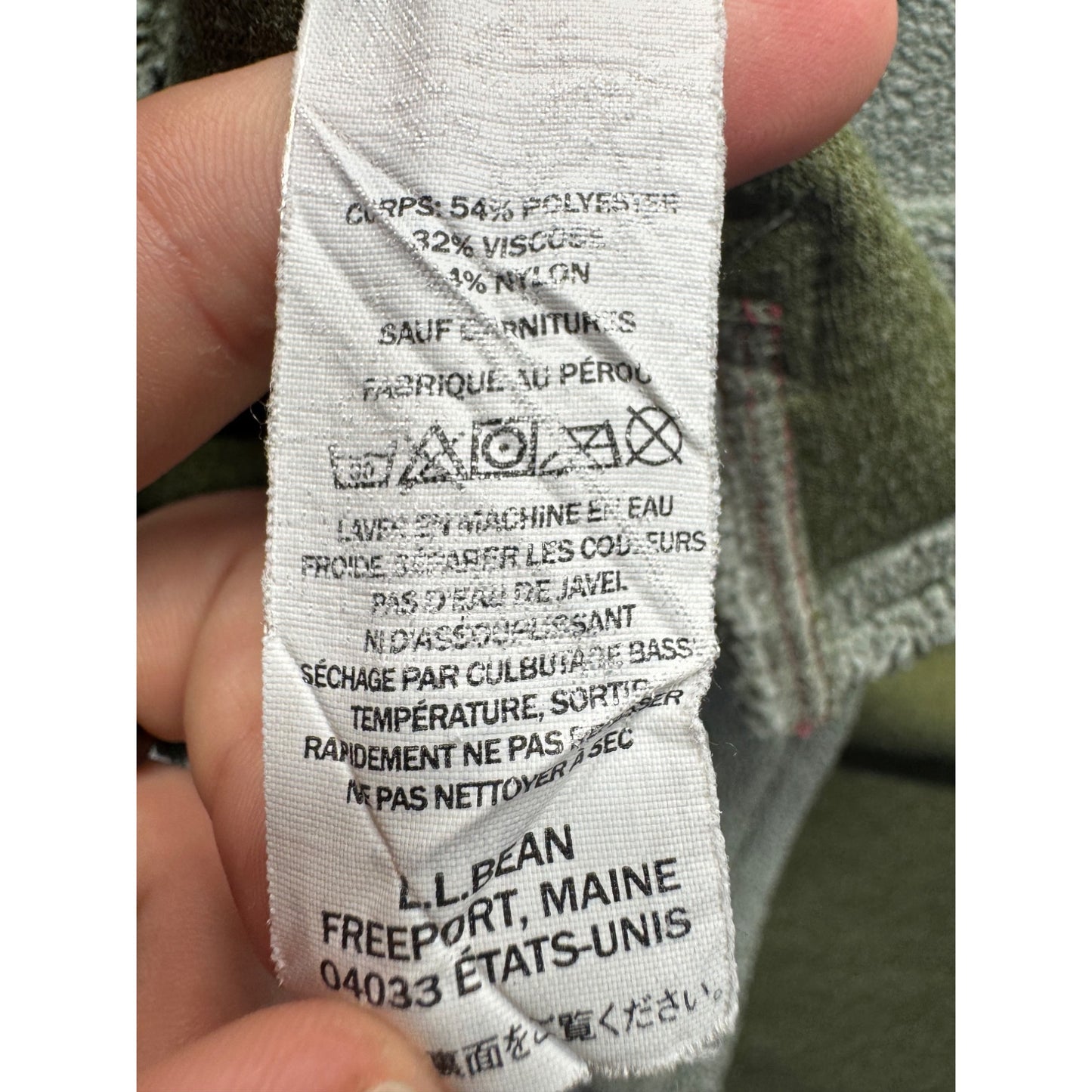 L.L.Bean XXXL Tall Gray Pullover Sweatshirt With Burgundy Accents #127B
