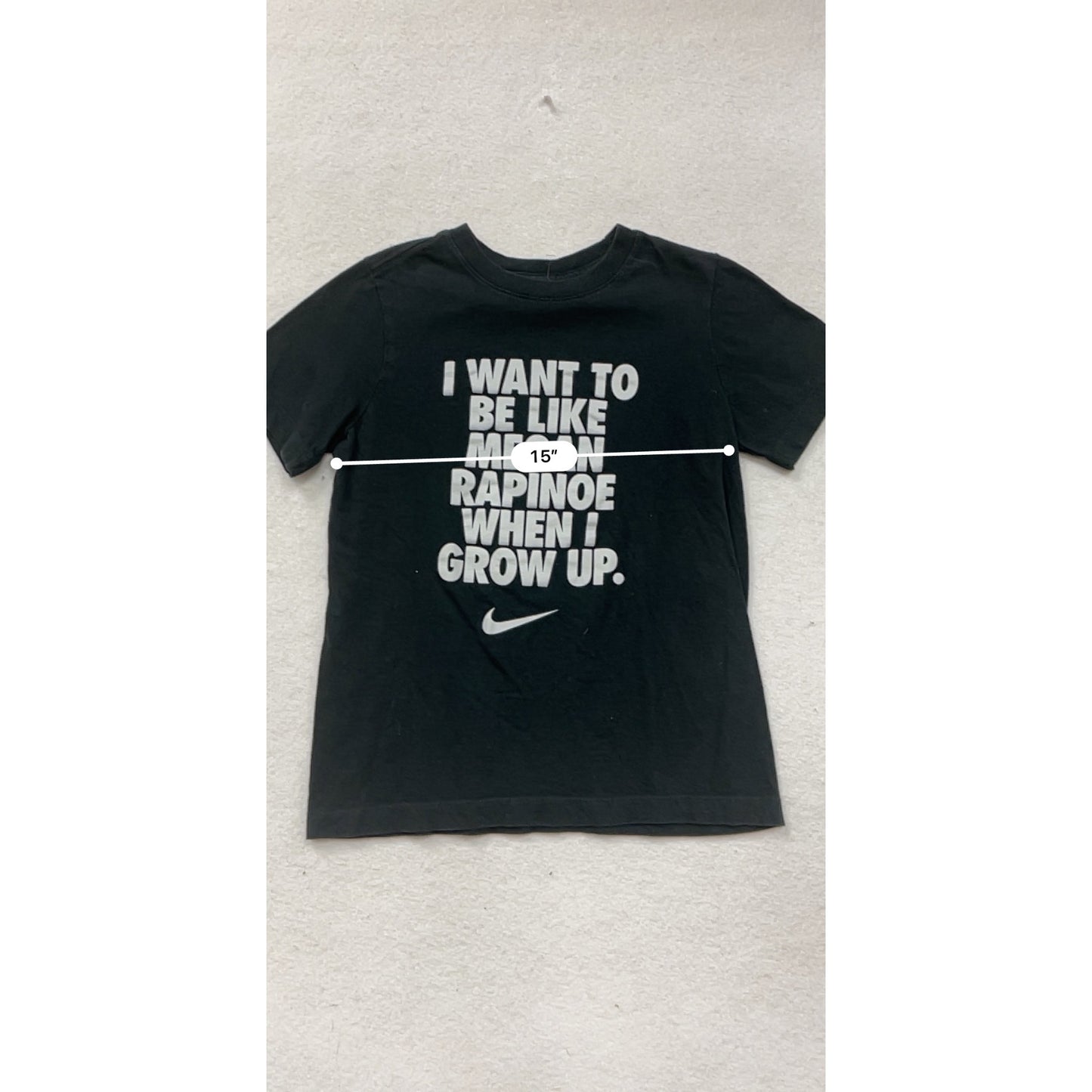 Nike Kids Medium Black Graphic Tee #8448