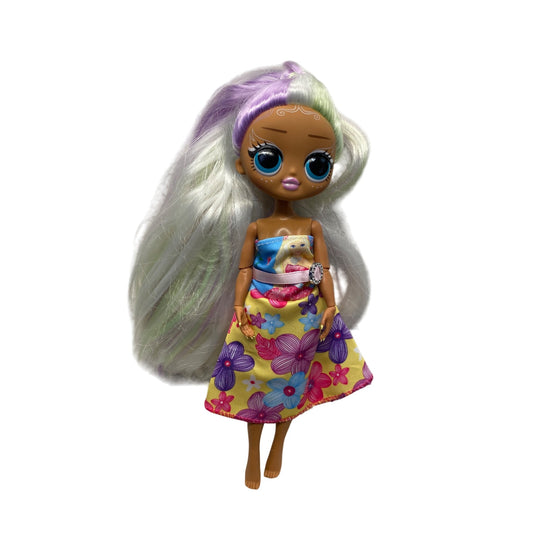 L.O.L. Surprise O.M.G. Doll With Multicolored Hair & Floral Dress #7255