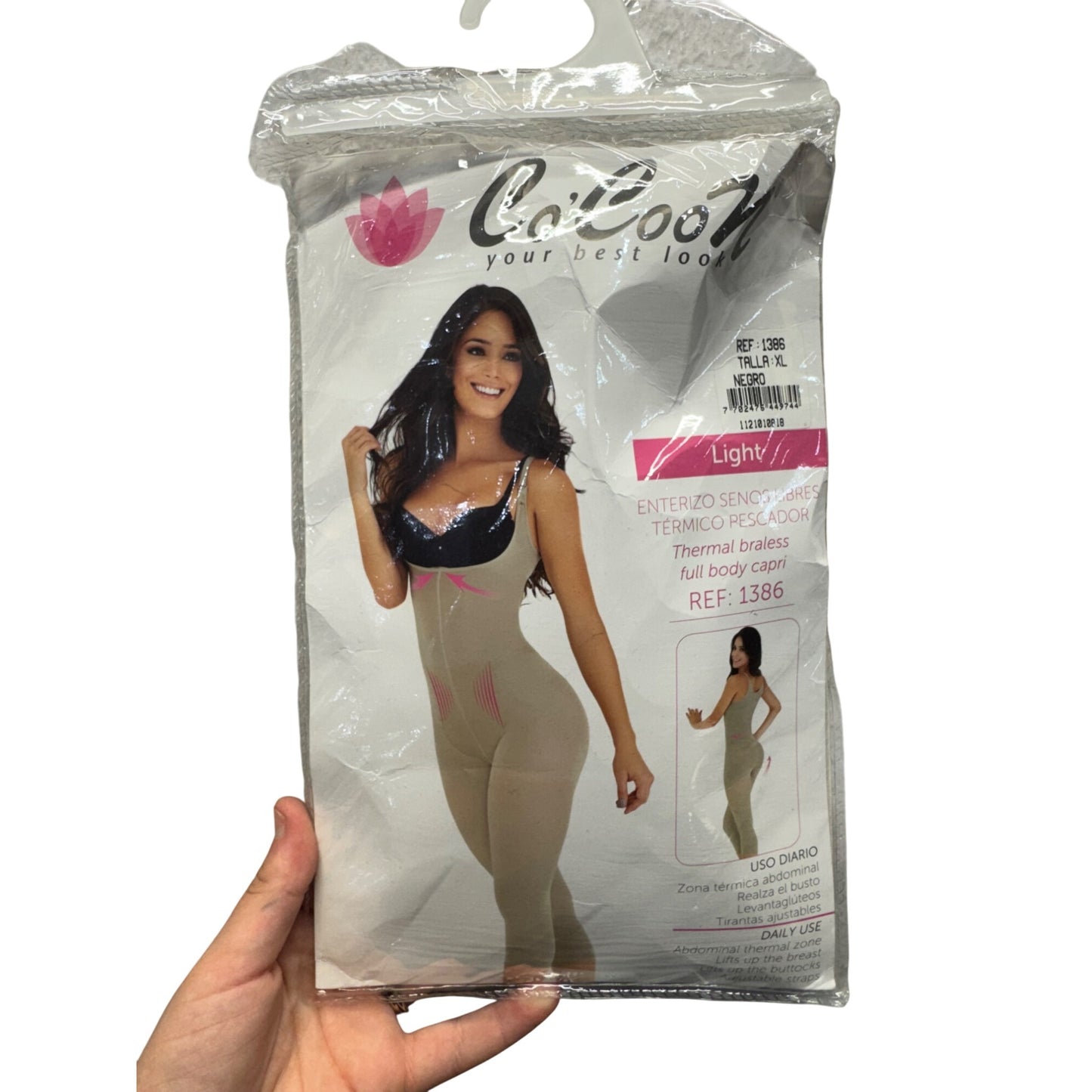 CoCoon Thermal Full Body Capri Shapewear XL Black Ref 1386 #9880