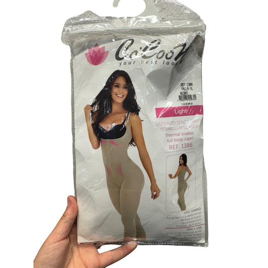 CoCoon Thermal Full Body Capri Shapewear XL Black Ref 1386 #9880