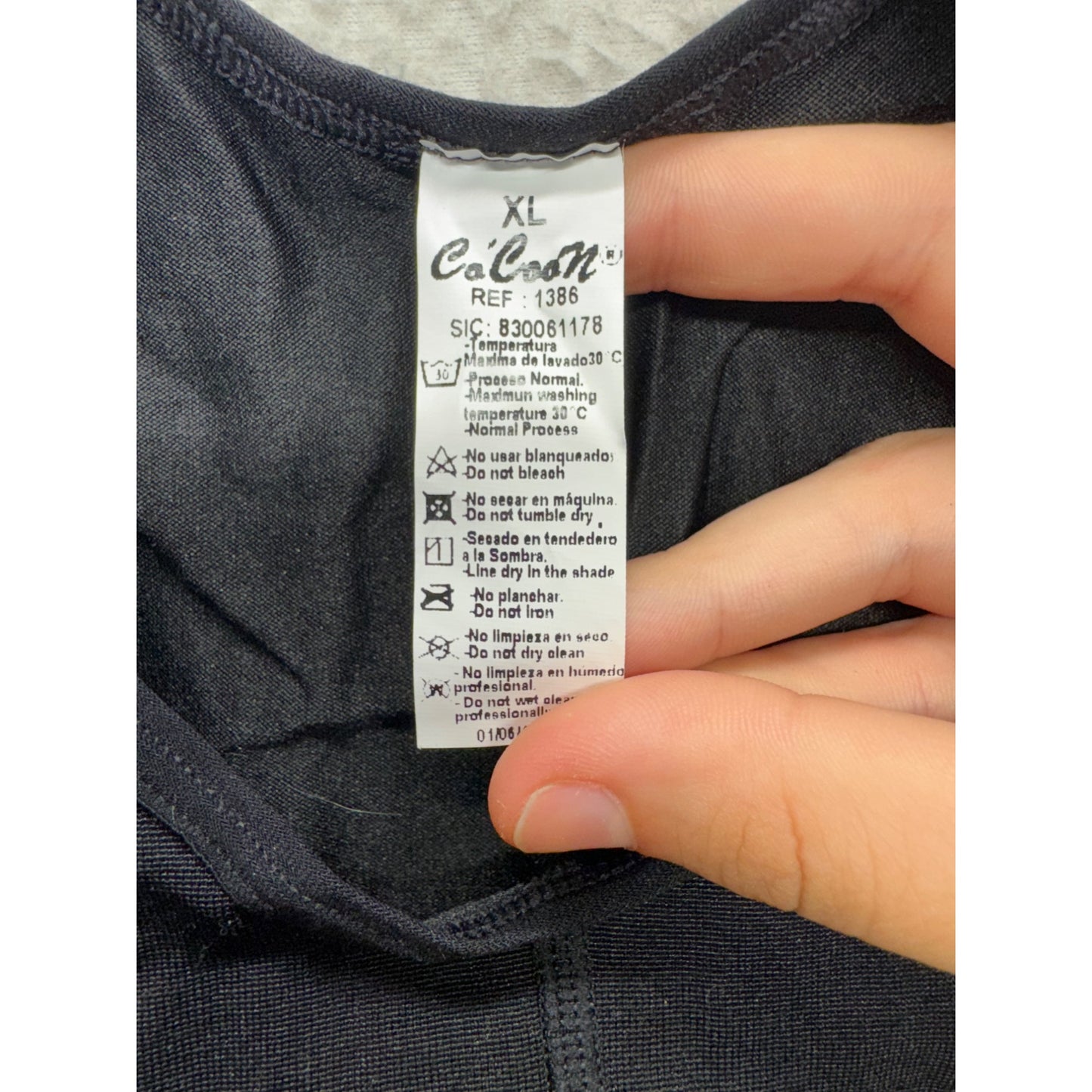 CoCoon Thermal Full Body Capri Shapewear XL Black Ref 1386 #9880