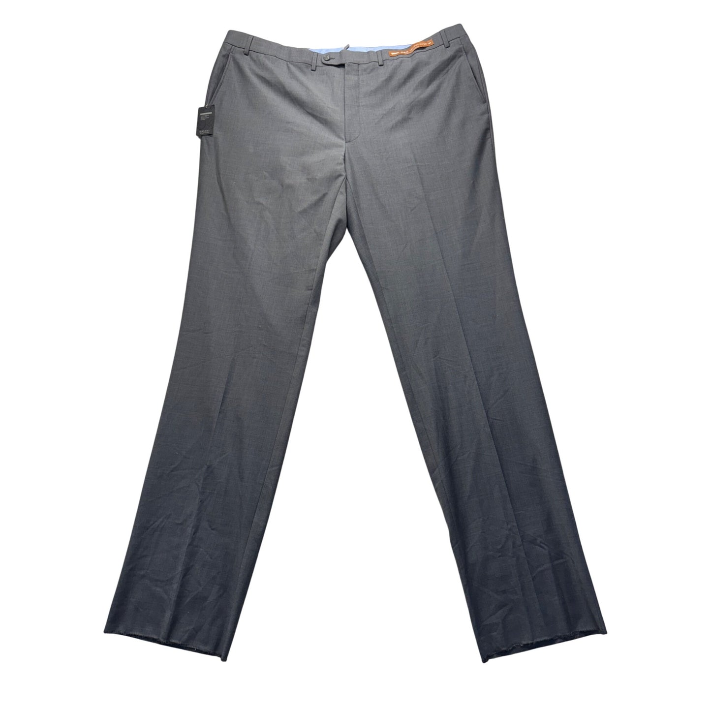 Riviera By Jack Victor Traveler Flex Tech Wool Gray Dress Pants XL #9119