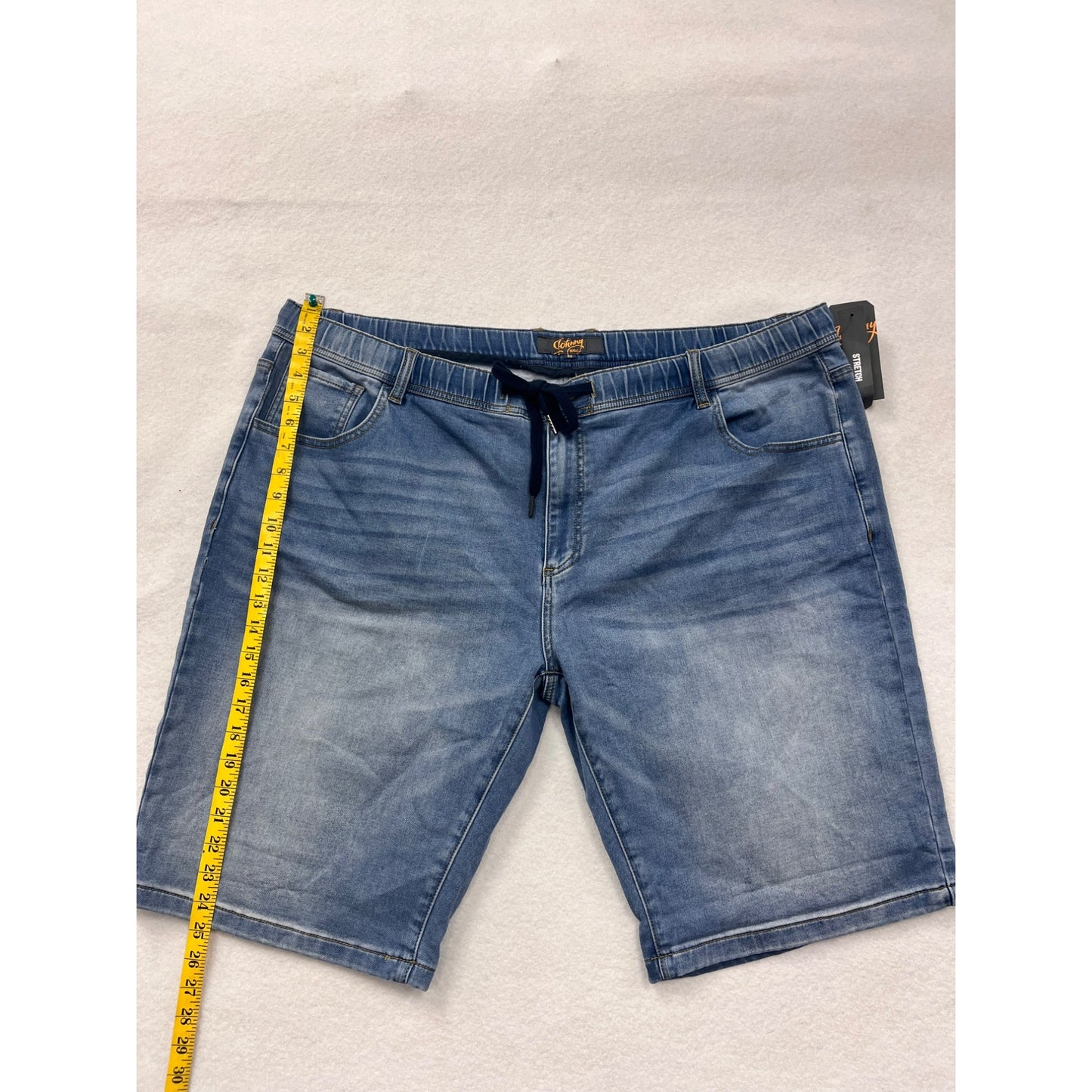 Men’s NWT Johnny Bigg Deran Knit Denim Shorts #6012