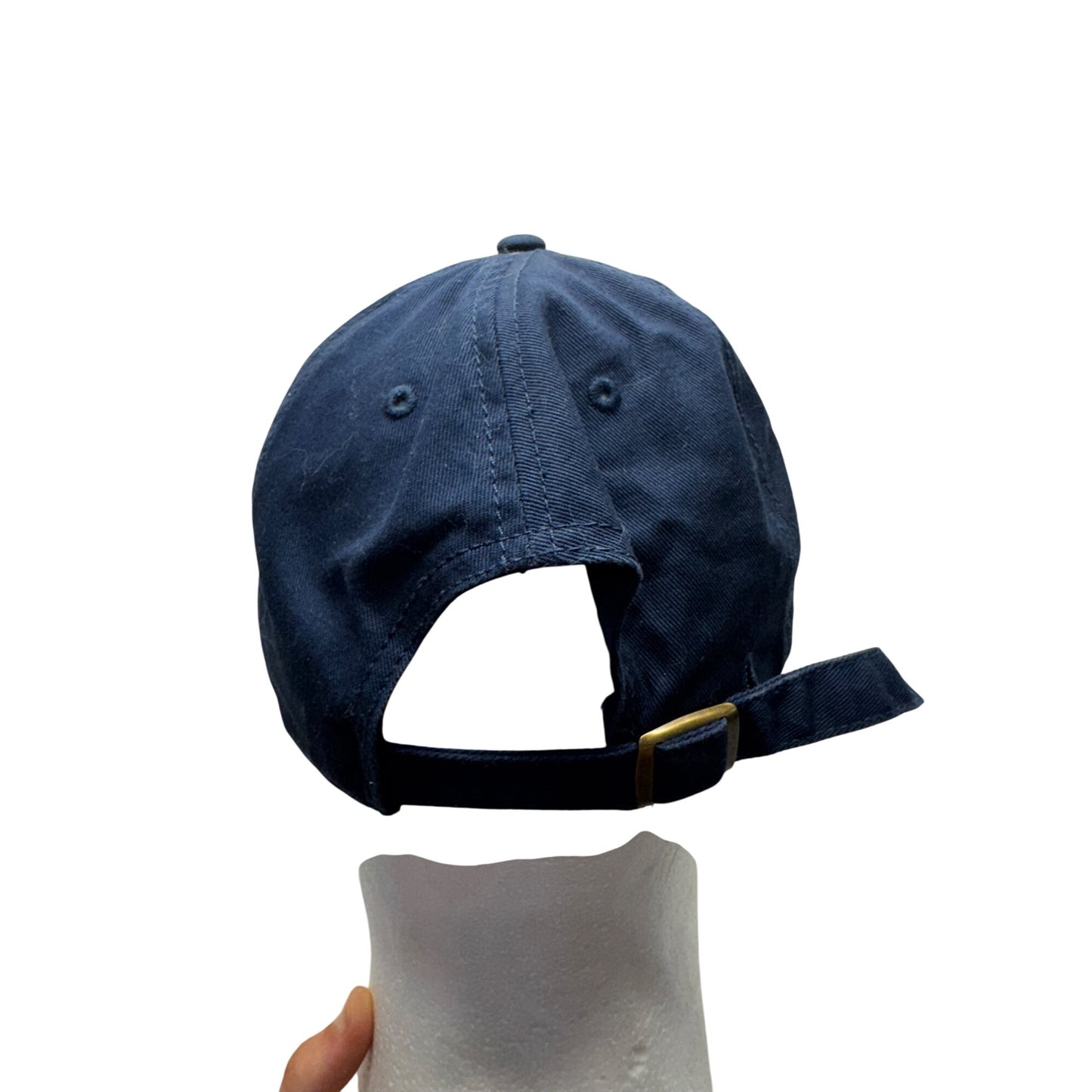 Life Is Good Navy Blue Cotton Ski Embroidered Adjustable Baseball Cap #9740