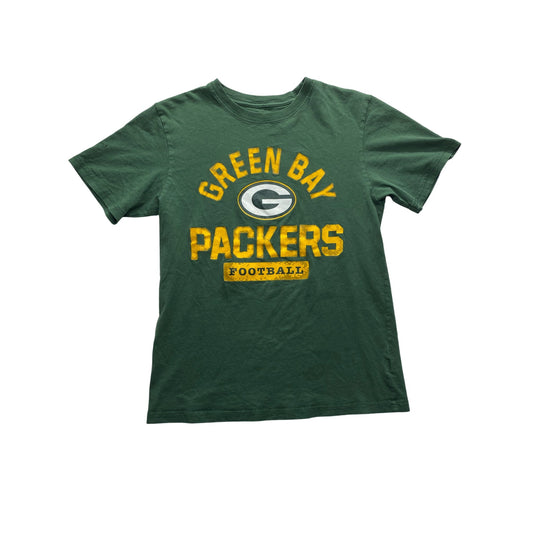 Green Bay Packers Youth T-Shirt L-G 10/12 Green NFL Team Apparel #7312
