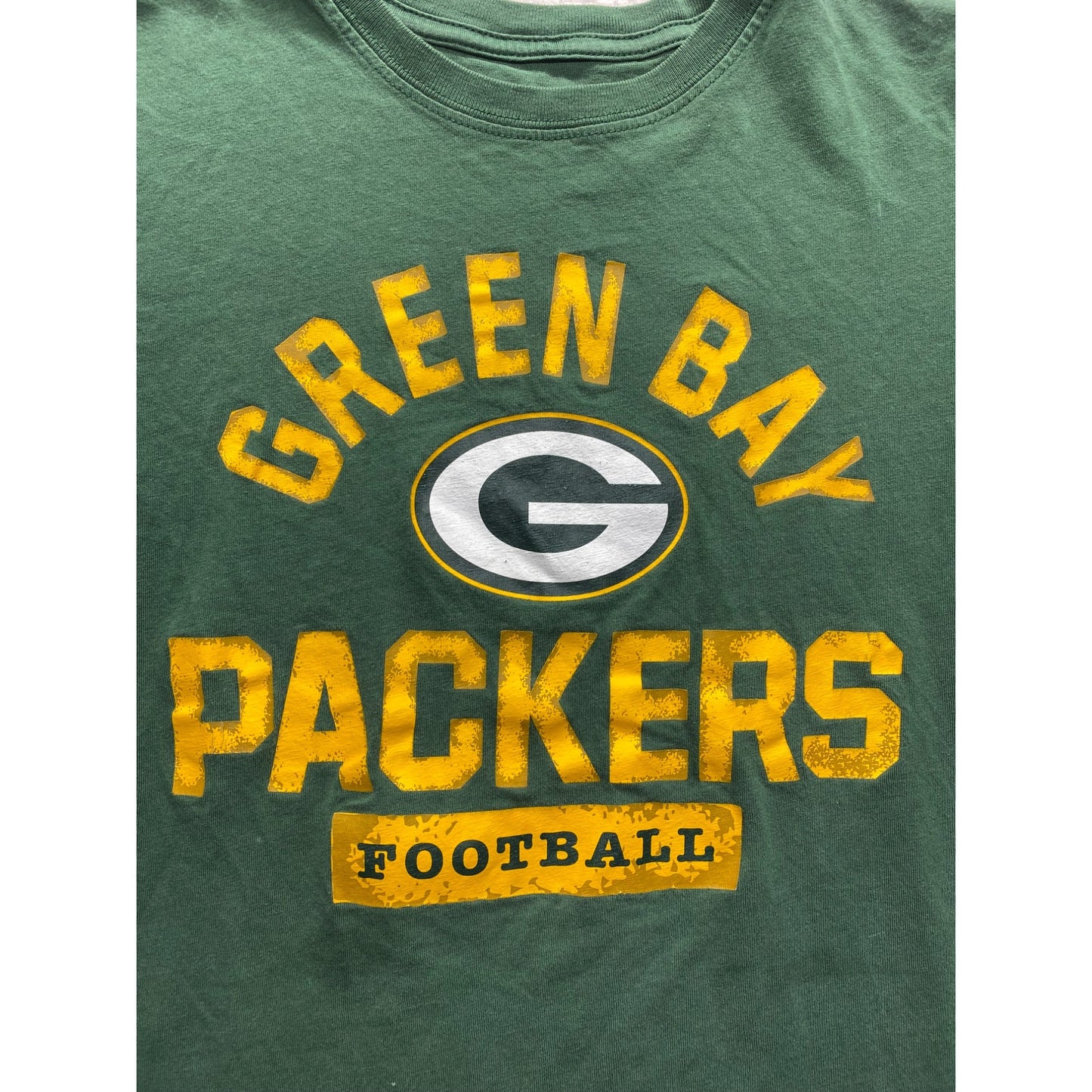 Green Bay Packers Youth T-Shirt L-G 10/12 Green NFL Team Apparel #7312