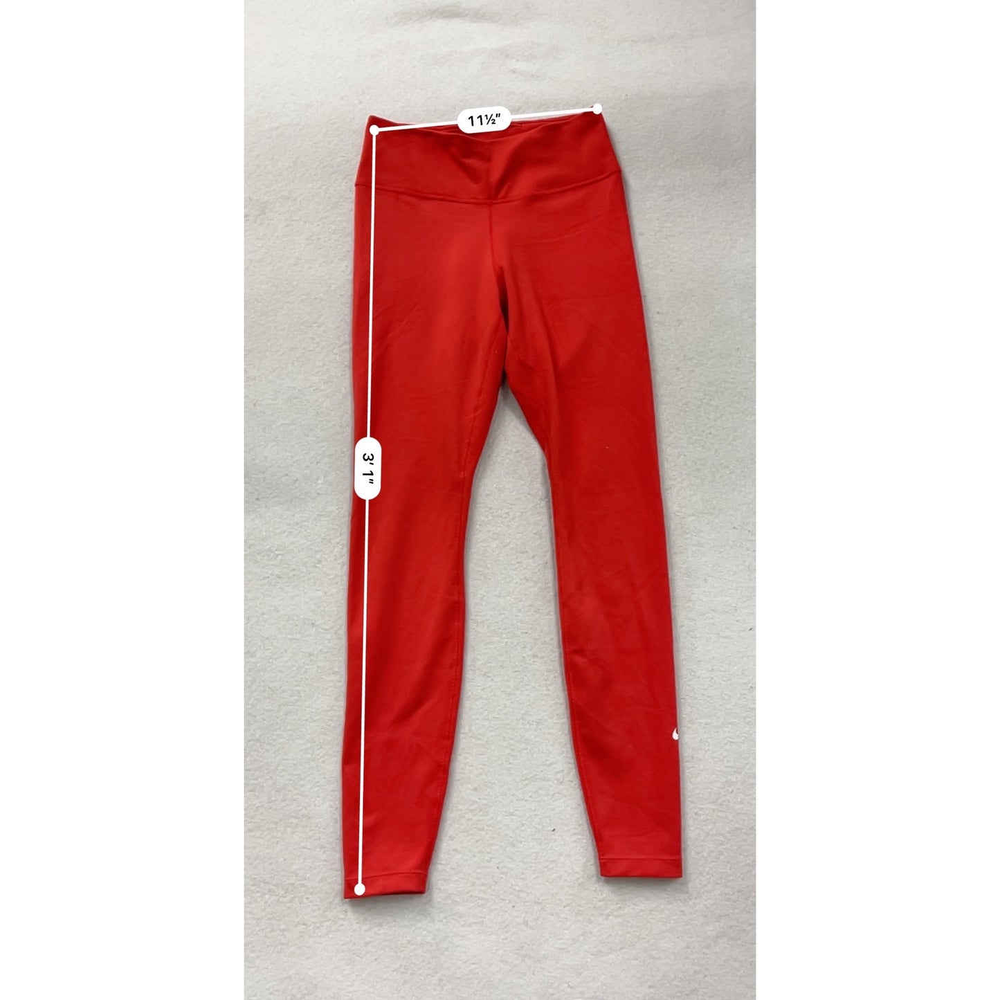 Nike Womens Red Dri-Fit Leggings Small #8472