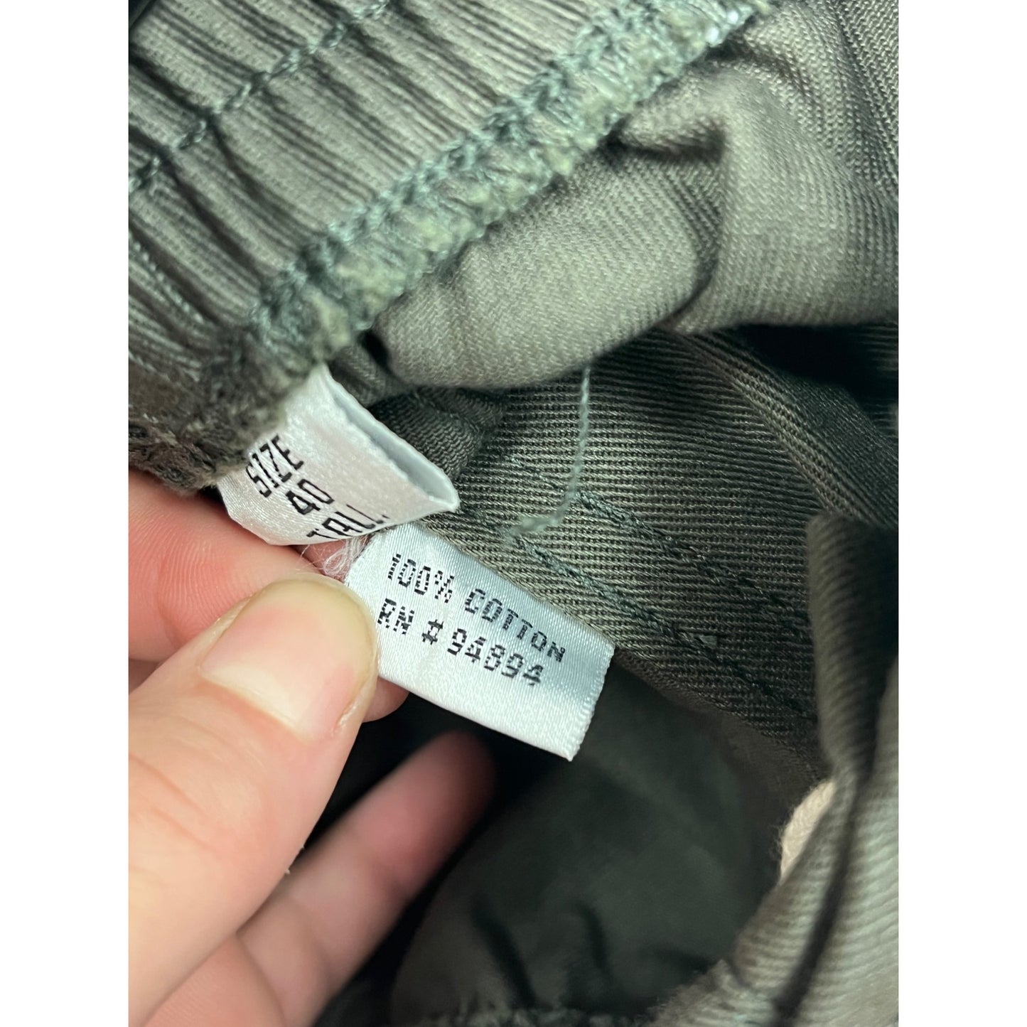 Mens 40 Tall Olive Creekwood Casual Pants 100% Cotton Elastic Waist New With Tags #6857
