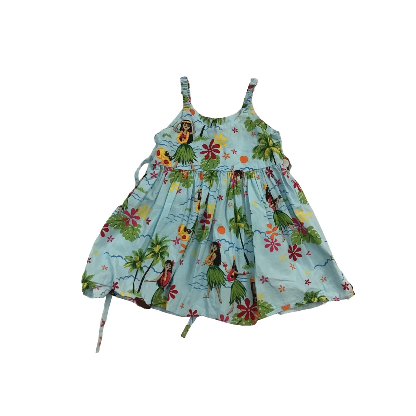 Vintage Toddler Hawaiian Patterned Sundress