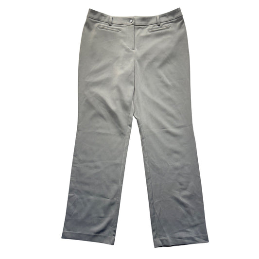 Chicos Gray Dress Pants Size 2 Regular Stretch Tailored Fit 226B