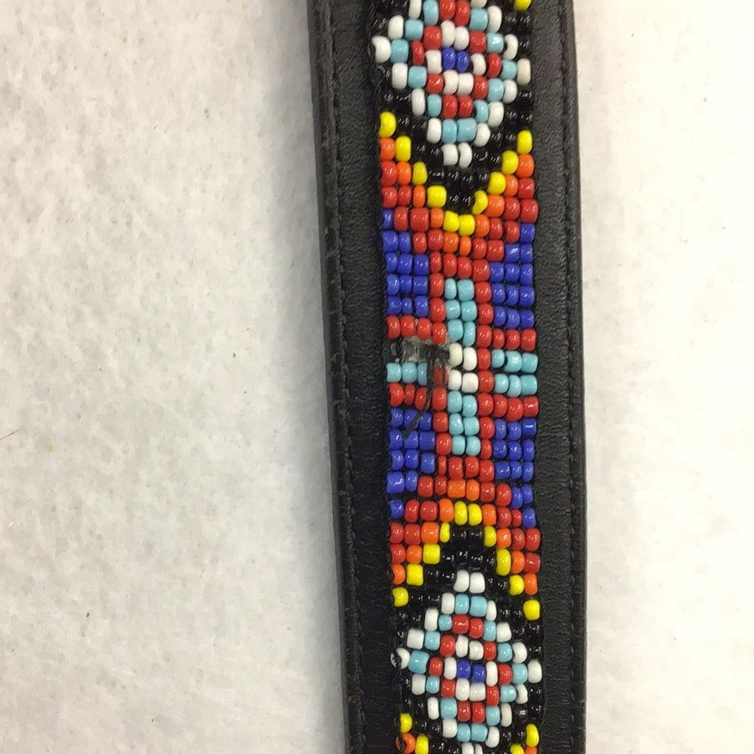 Women’s Leather Beaded Belt