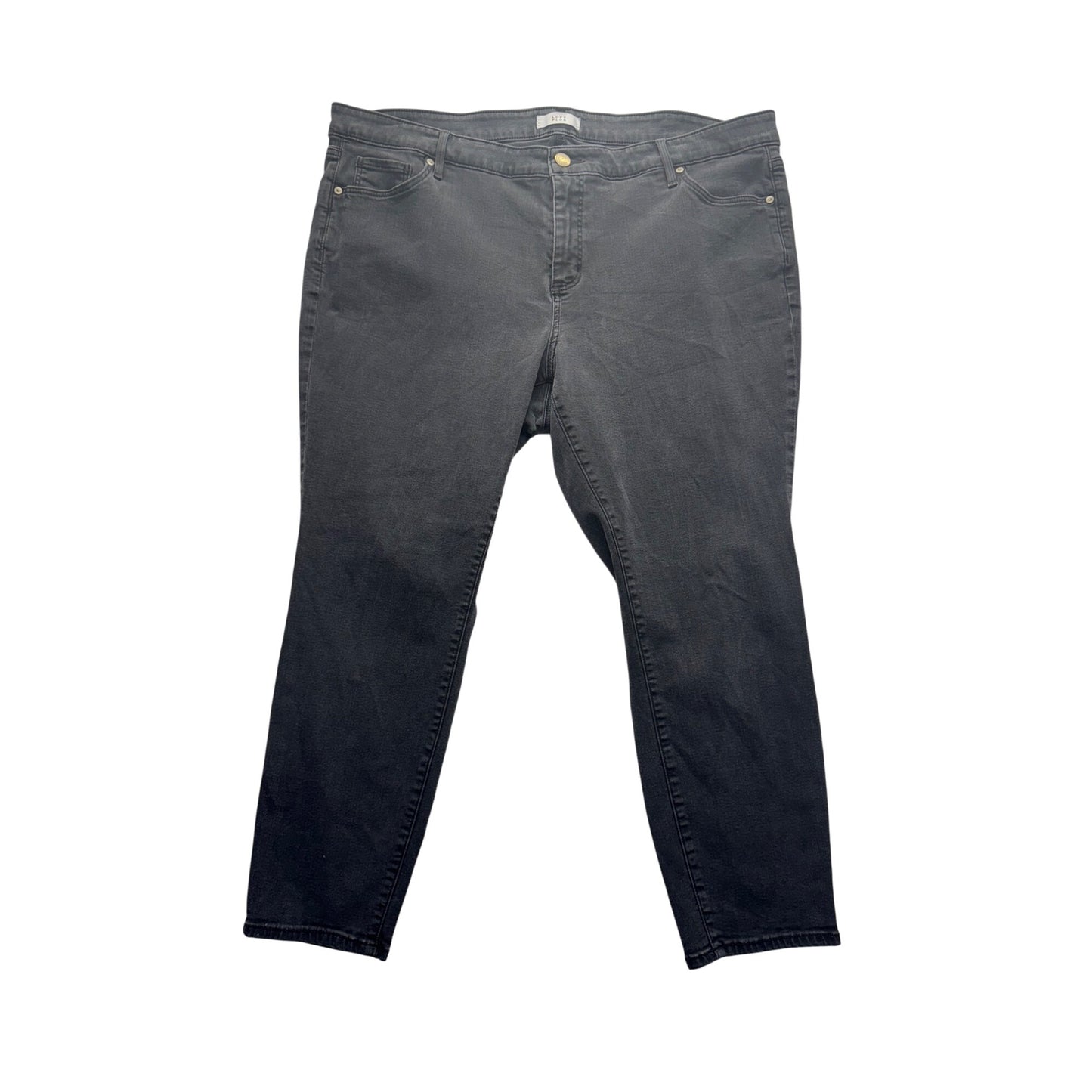 Loft Plus Skinny Black Denim Jeans Size 22 Stretch Slim Pockets #9255