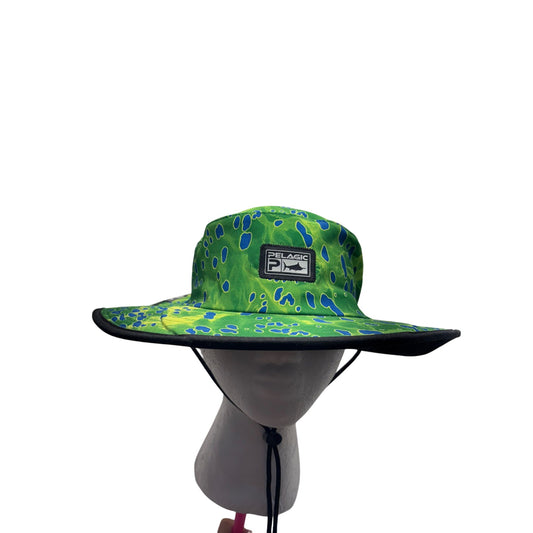 Pelagic Green Sun Hat Adjustable Strap Lightweight Outdoor Fishing Hat 362B