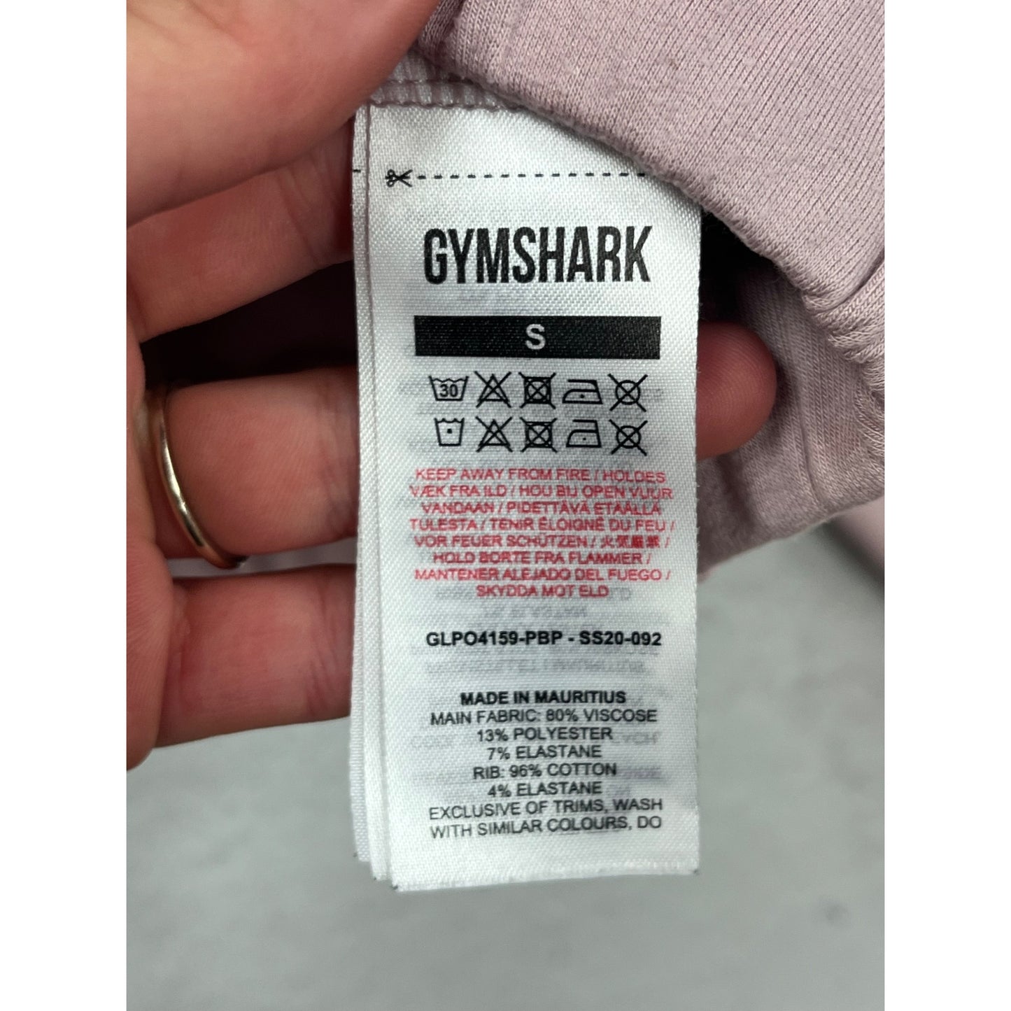 Gymshark Cropped Half-Zip Sweatshirt Small #8530