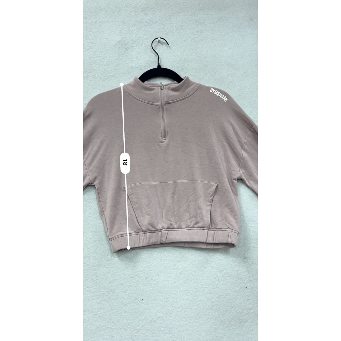 Gymshark Cropped Half-Zip Sweatshirt Small #8530