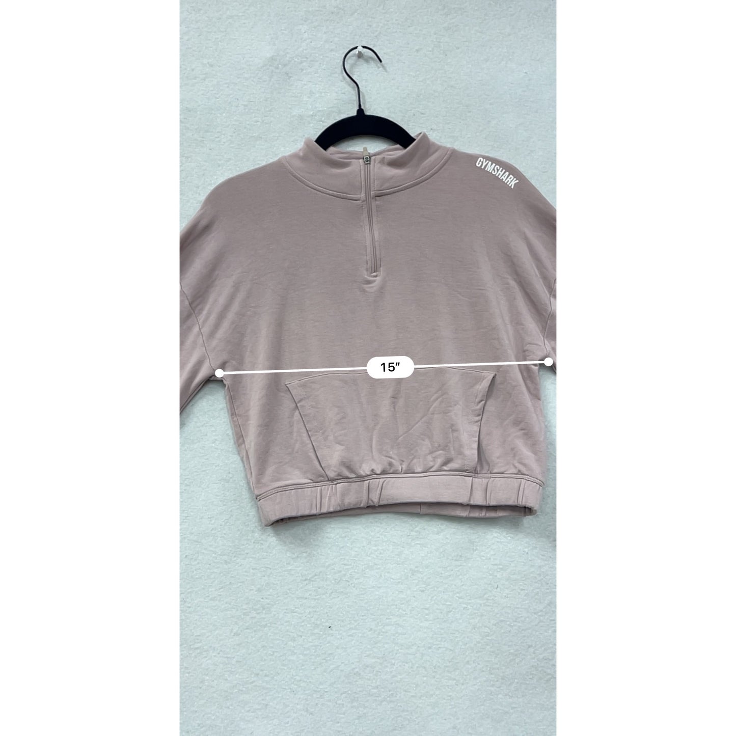 Gymshark Cropped Half-Zip Sweatshirt Small #8530