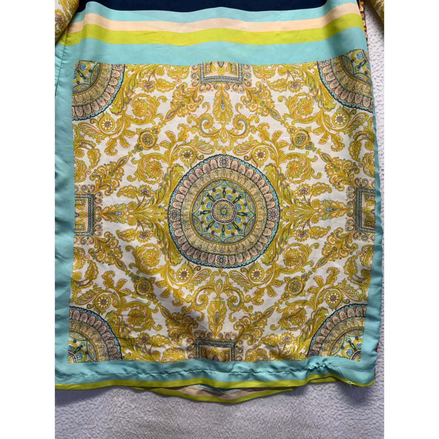 Zara Basic Multicolor Dress Boho Paisley Print - Size M #9159