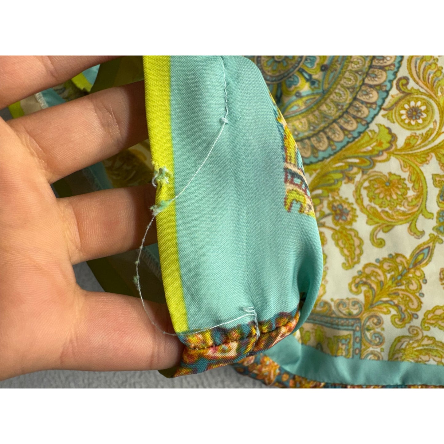 Zara Basic Multicolor Dress Boho Paisley Print - Size M #9159