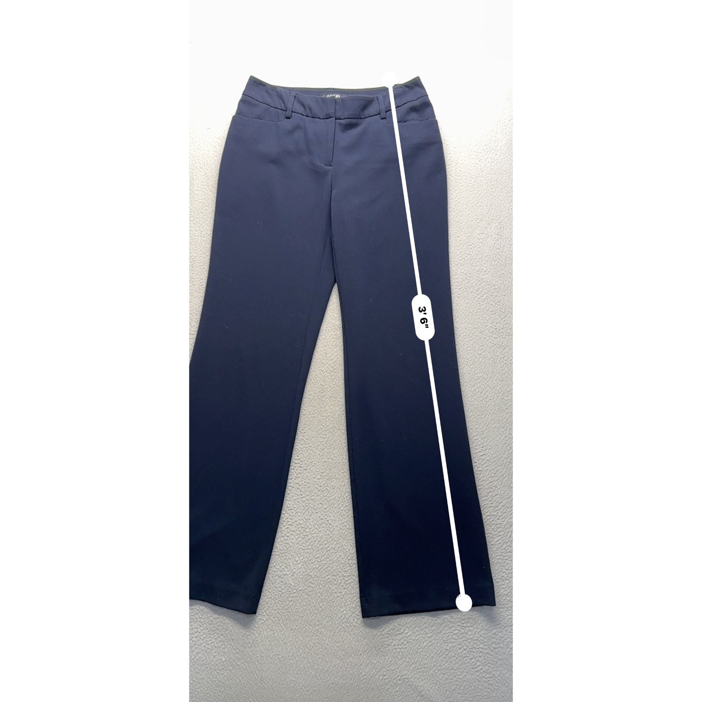 Apt. 9 Navy Blue Straight Leg Pants Size 4 Polyester Blend #210B