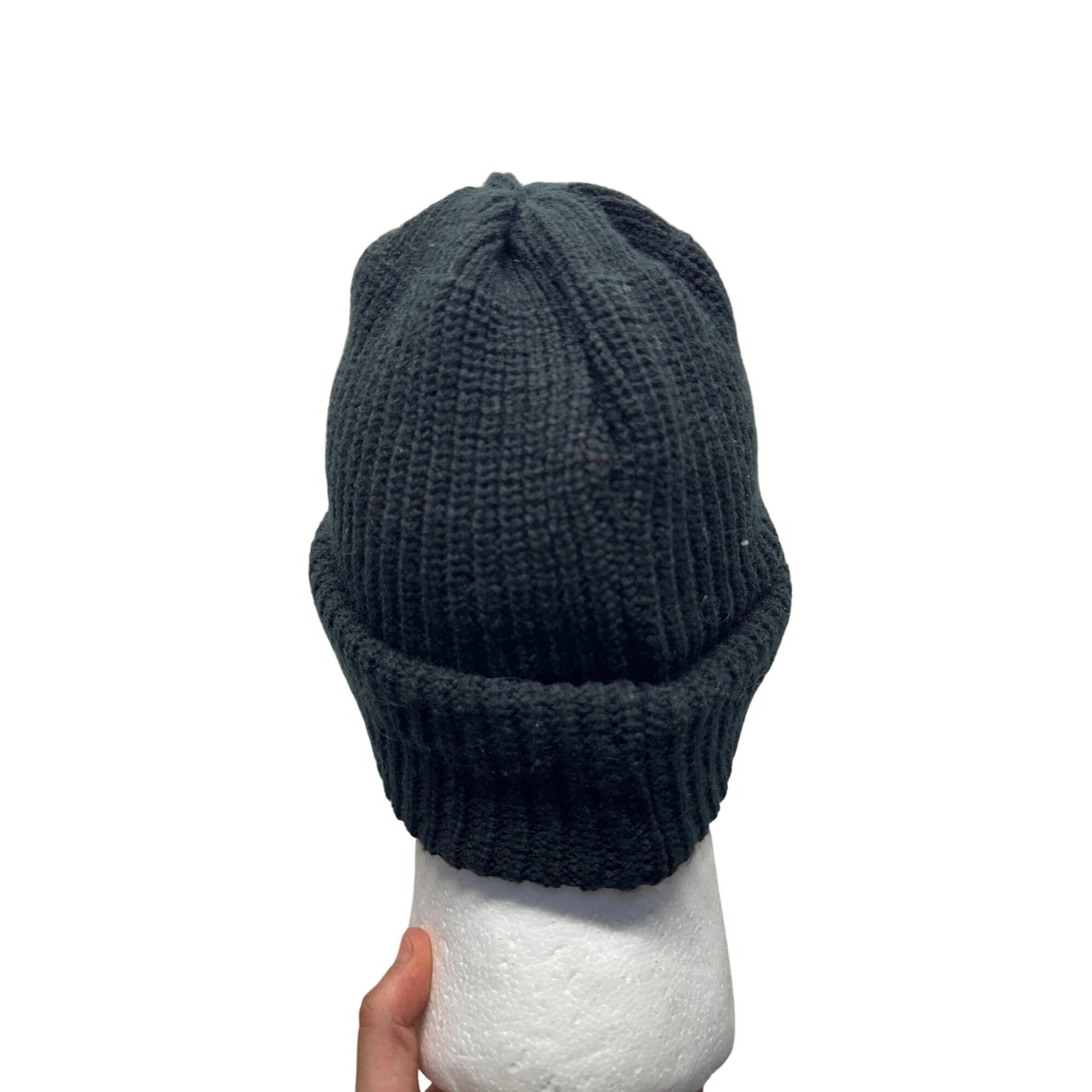 Master Embroidered Black Ribbed Knit Beanie Hat Warm Winter Cap #9756
