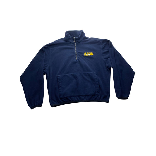 Vintage Champion UW-Eau Claire Basketball Navy Blue 1/4 Zip Pullover #7325