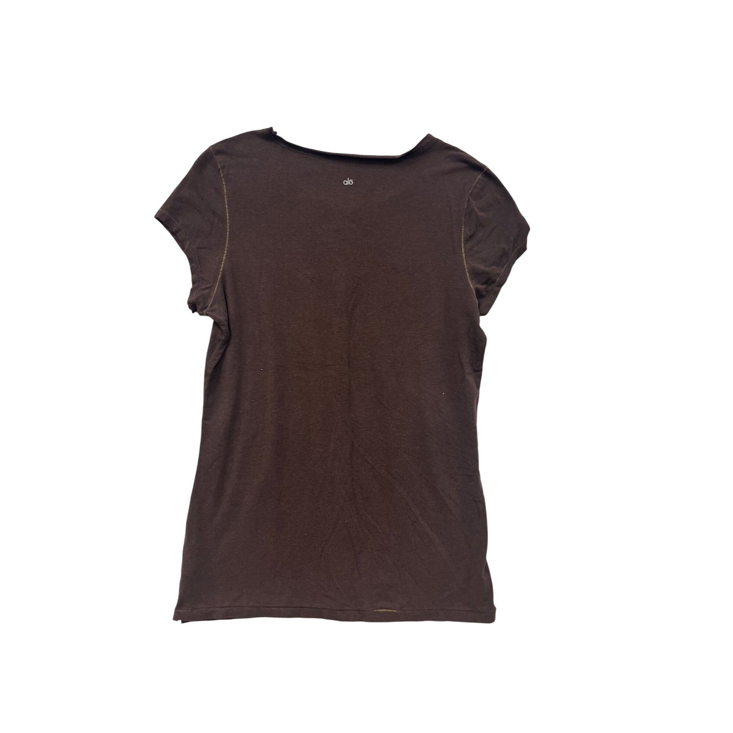 Alo XXL Brown Short Sleeve Bamboo Cotton Blend T-Shirt #8714