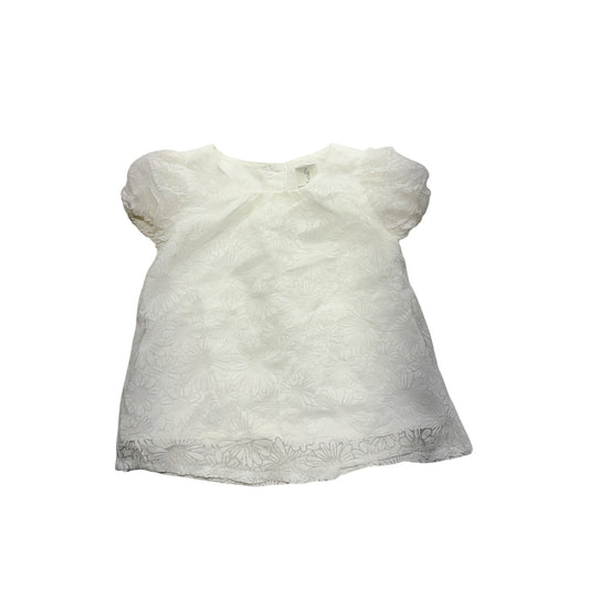 White Floral Embroidered Toddler Dress By Joie #7413