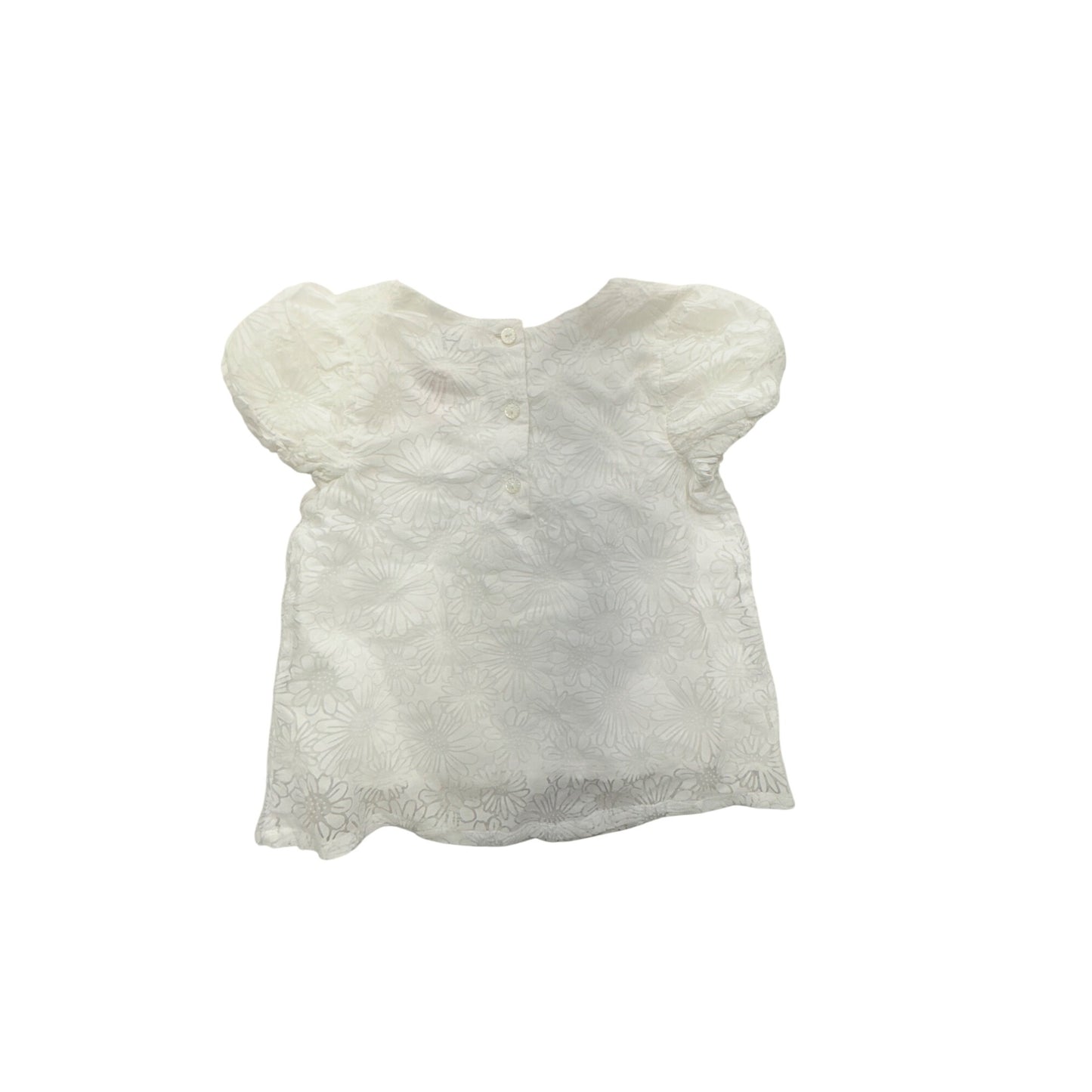 White Floral Embroidered Toddler Dress By Joie #7413