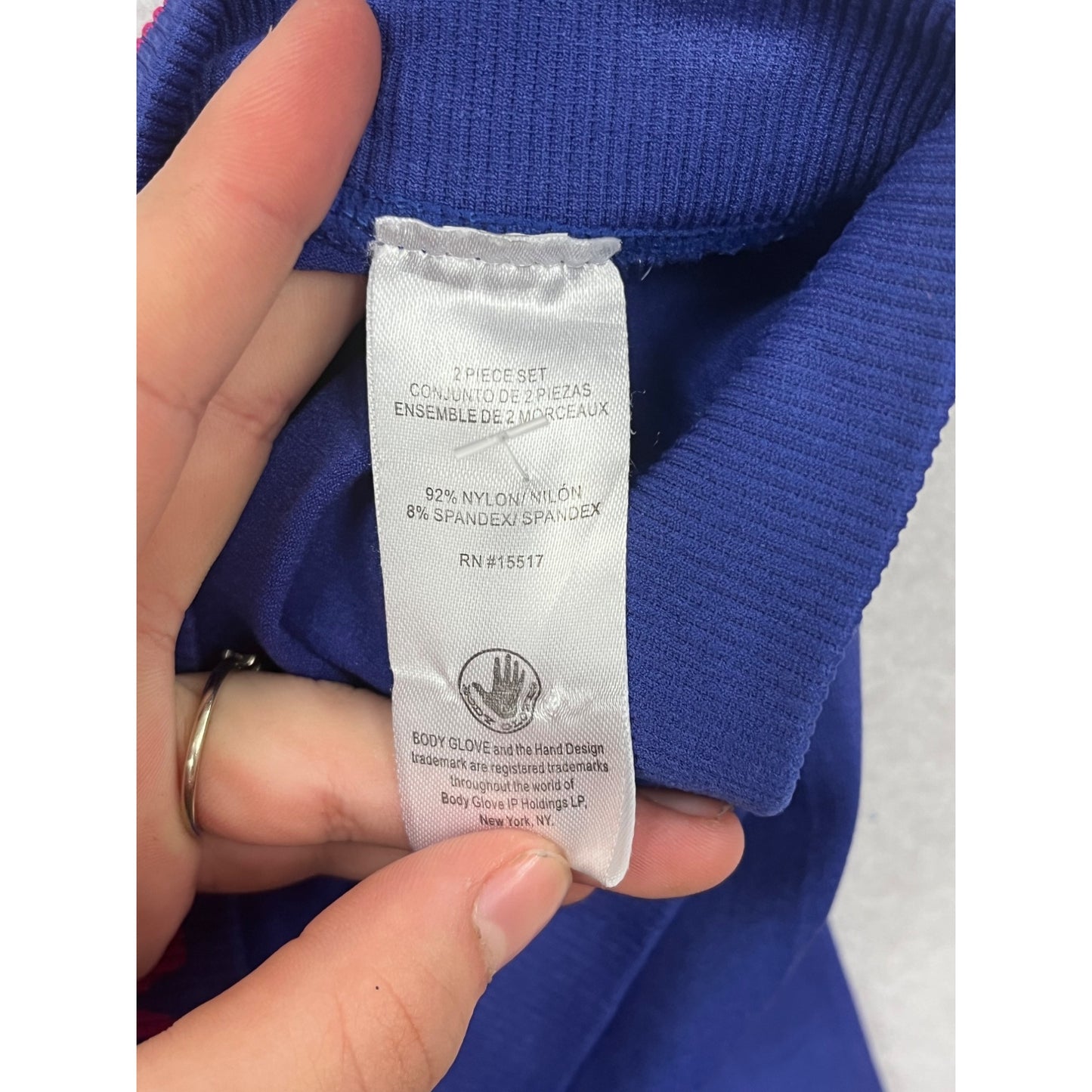 Body Glove Blue Performance Leggings Size 7/8 #8447