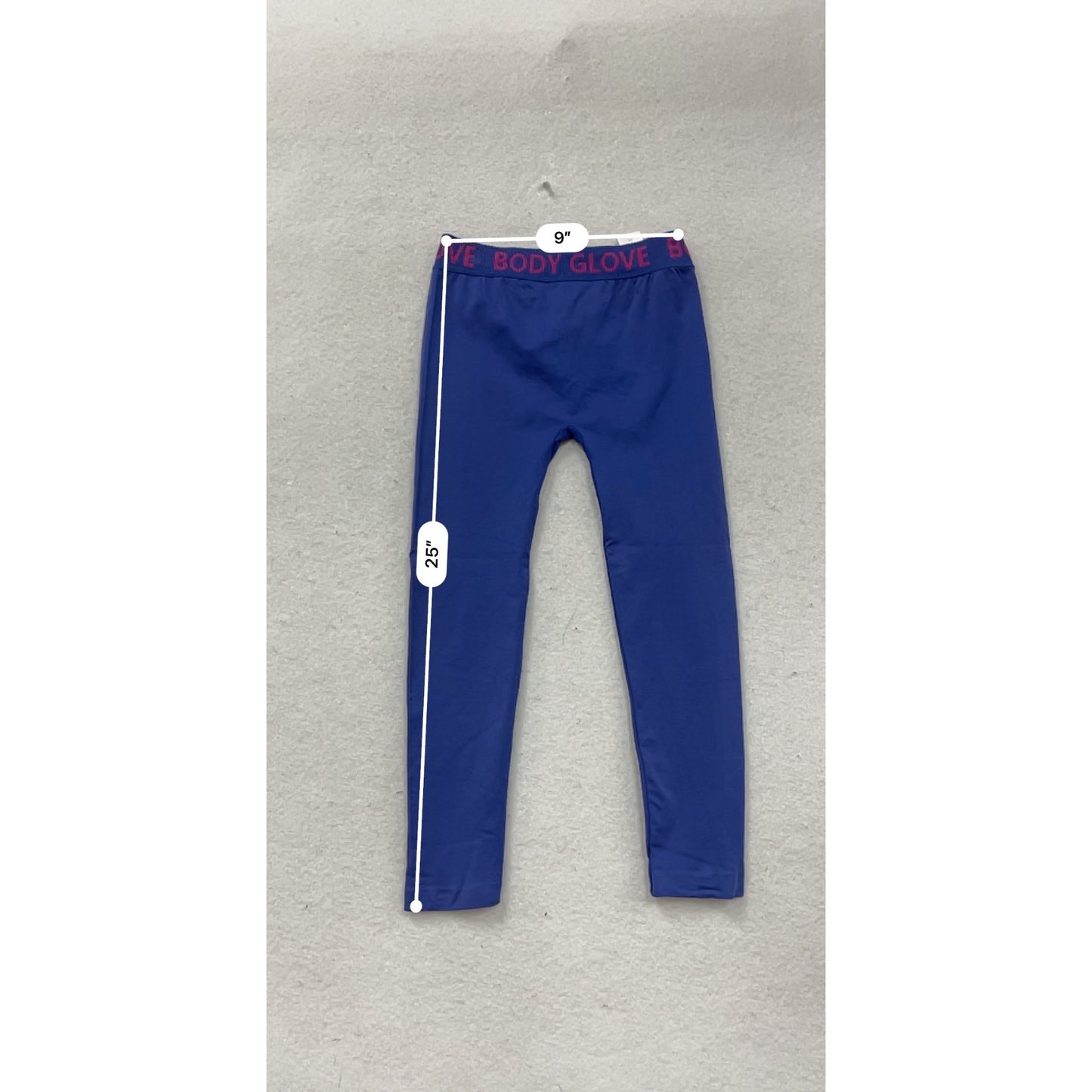 Body Glove Blue Performance Leggings Size 7/8 #8447